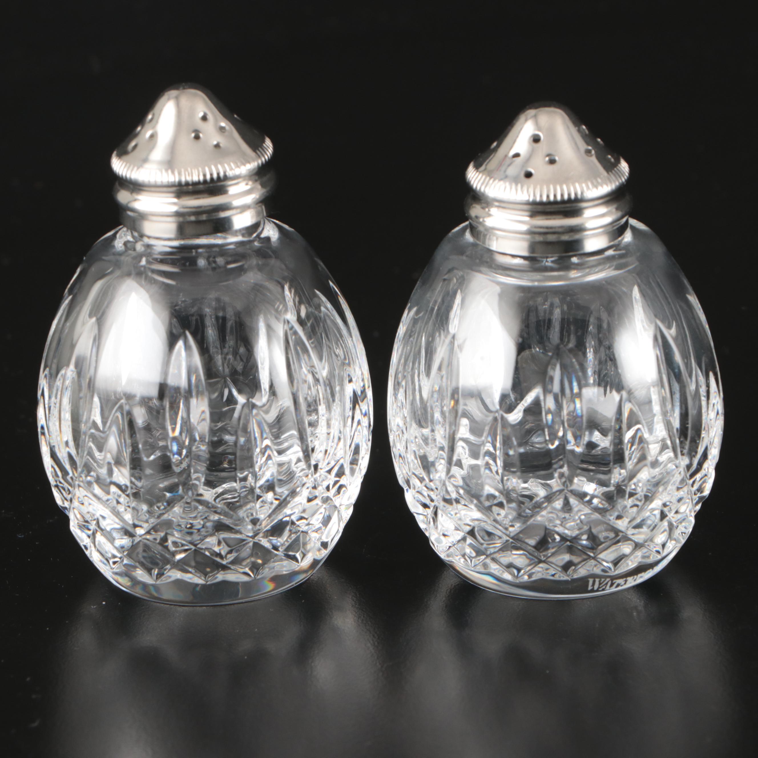 Marquis by Waterford "Brennan" Crystal Tray, "Lismore" Shakers and Crystal Bowls