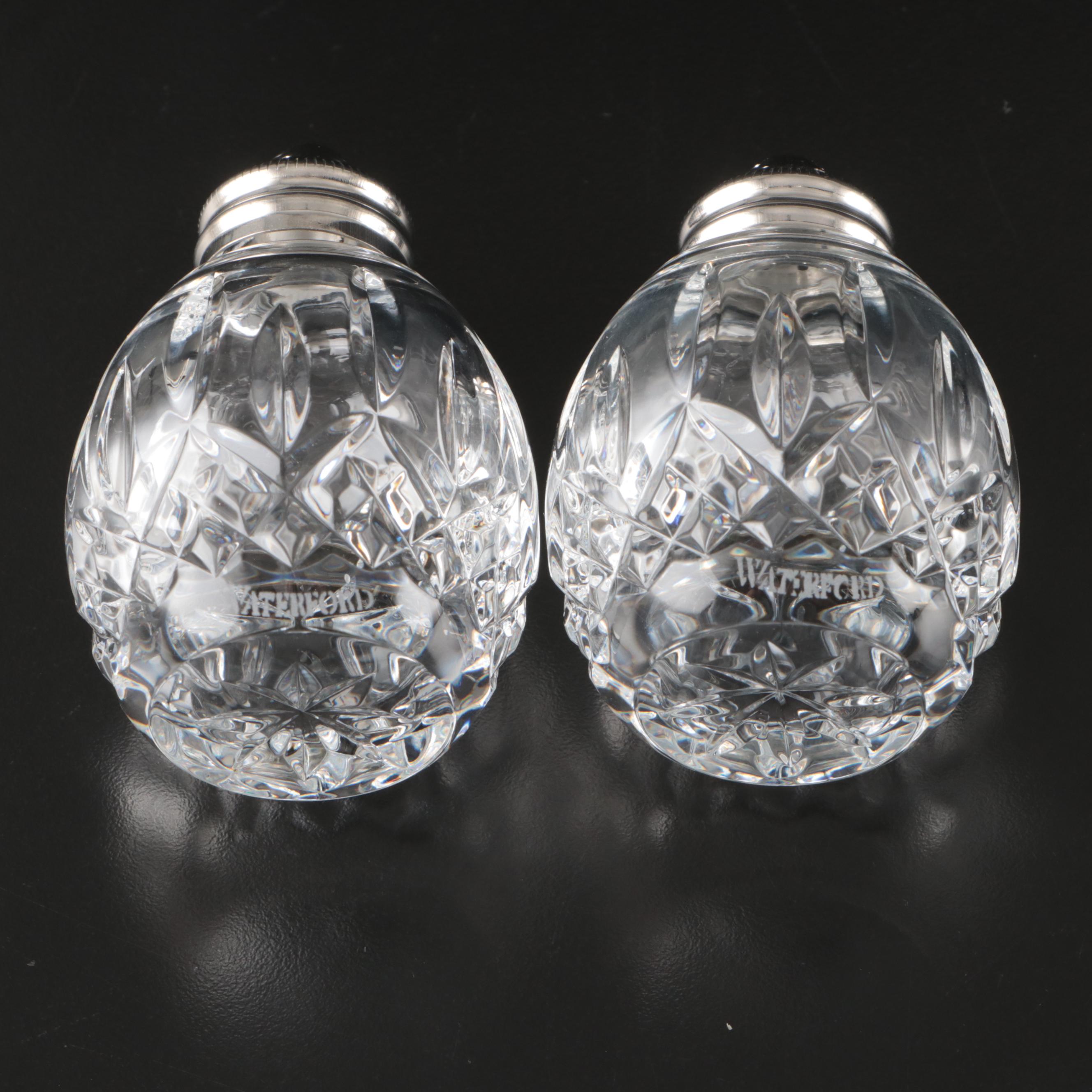 Marquis by Waterford "Brennan" Crystal Tray, "Lismore" Shakers and Crystal Bowls