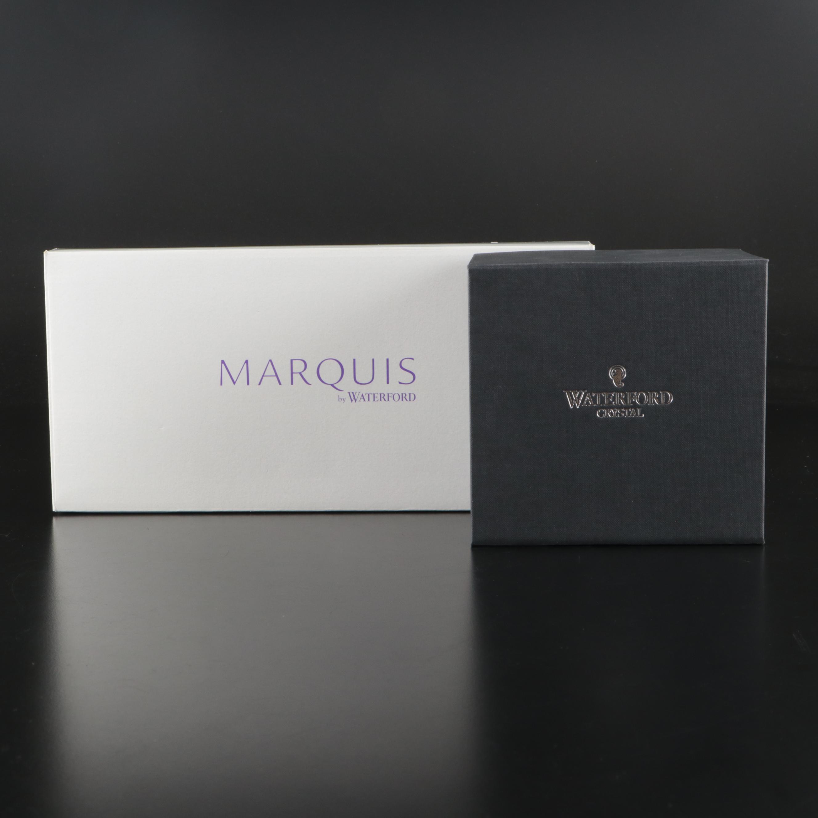 Marquis by Waterford "Brennan" Crystal Tray, "Lismore" Shakers and Crystal Bowls