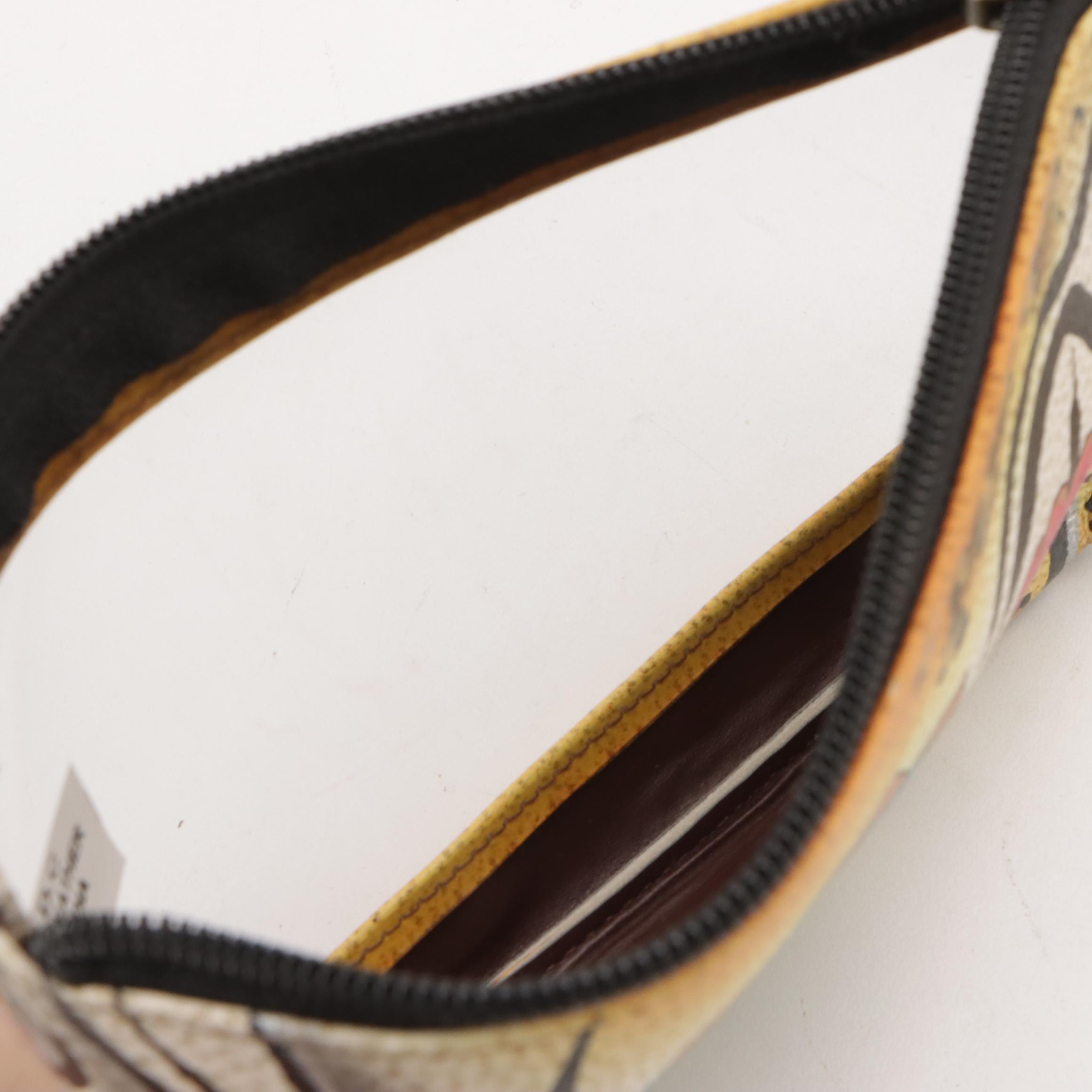 Anuschka Hand-Painted Leather Shoulder Bags, Wallet and Zip Pouch, With Tags