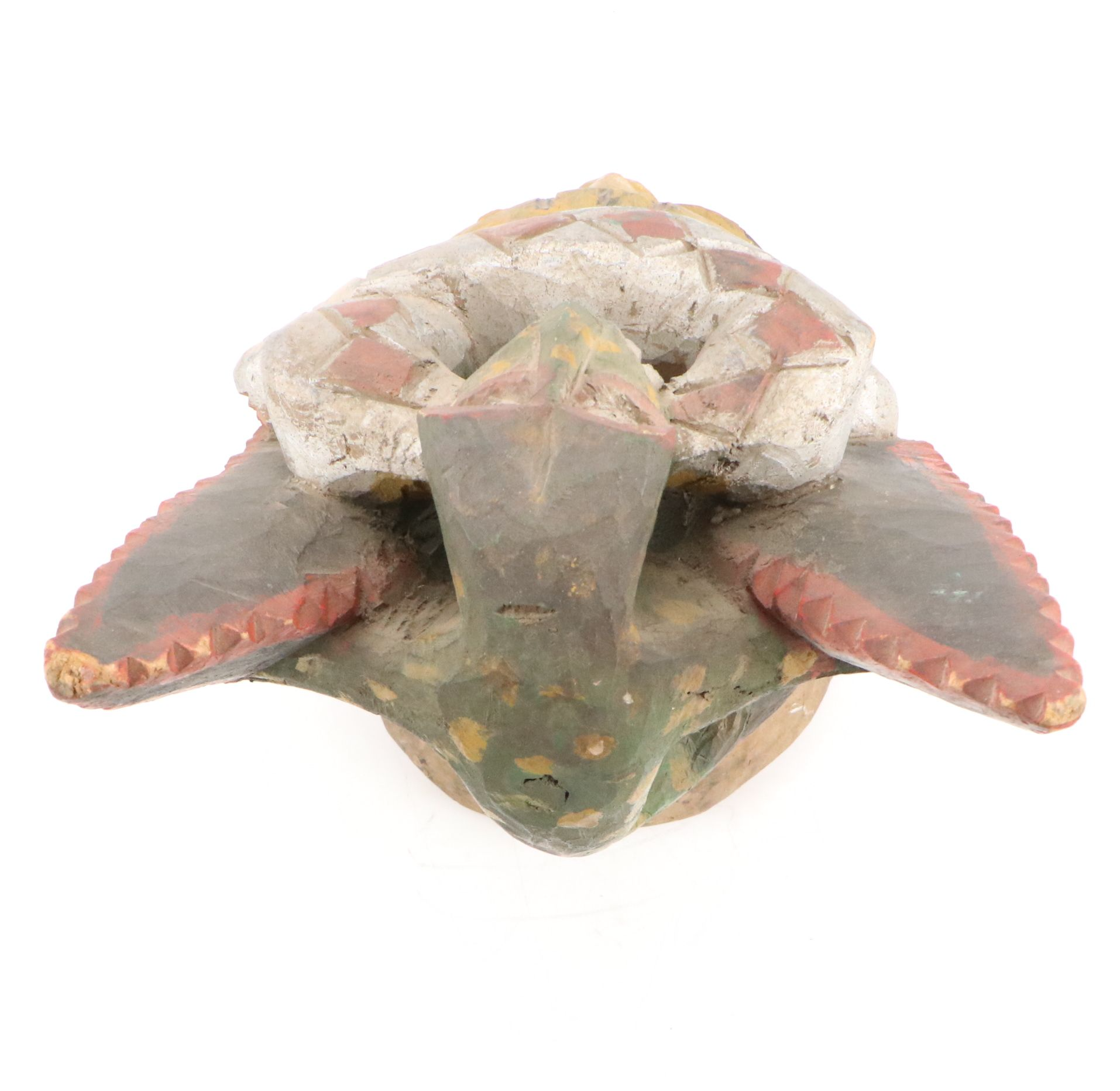 Yorùbá Gelede Polychrome Painted Carved Wood Helmet Mask