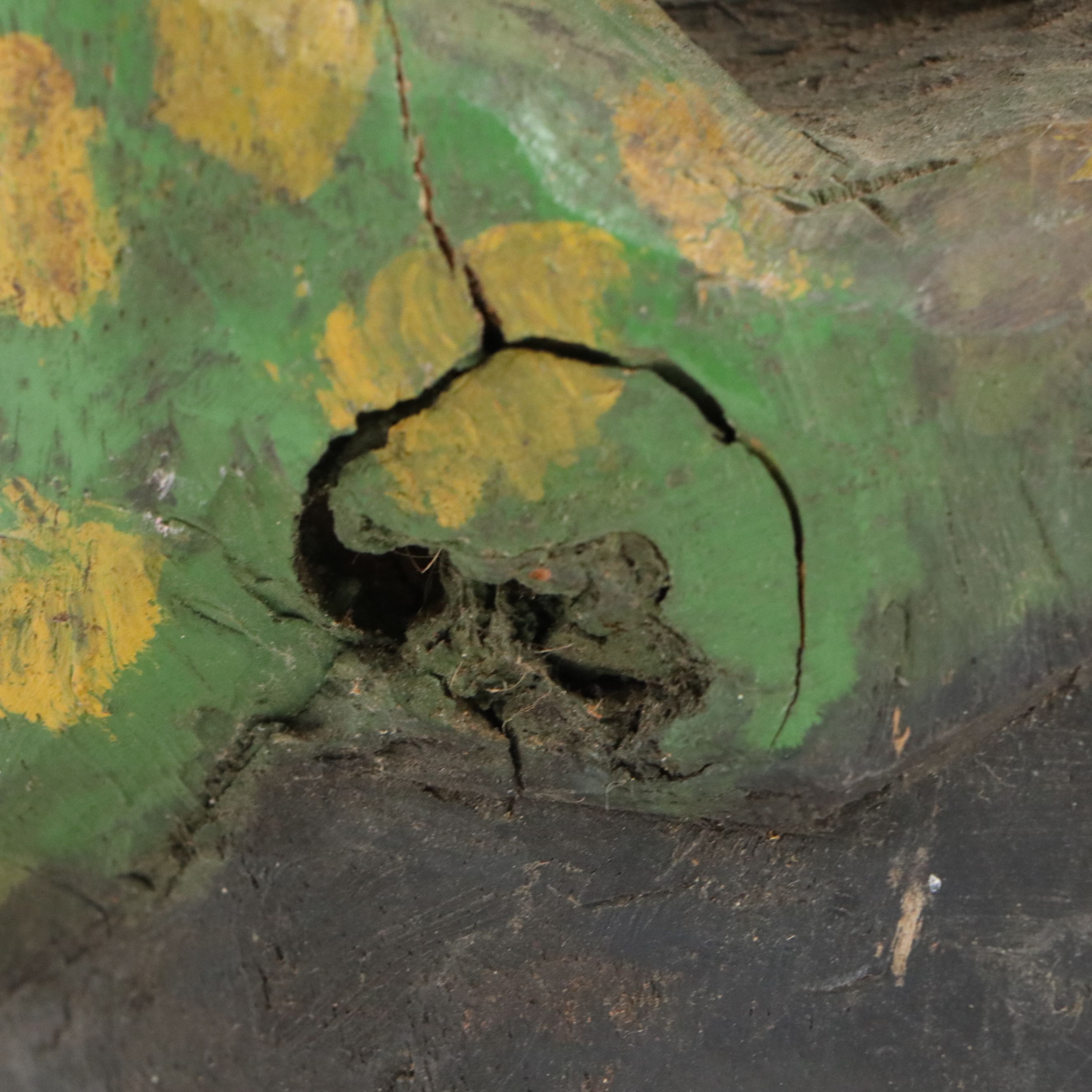 Yorùbá Gelede Polychrome Painted Carved Wood Helmet Mask