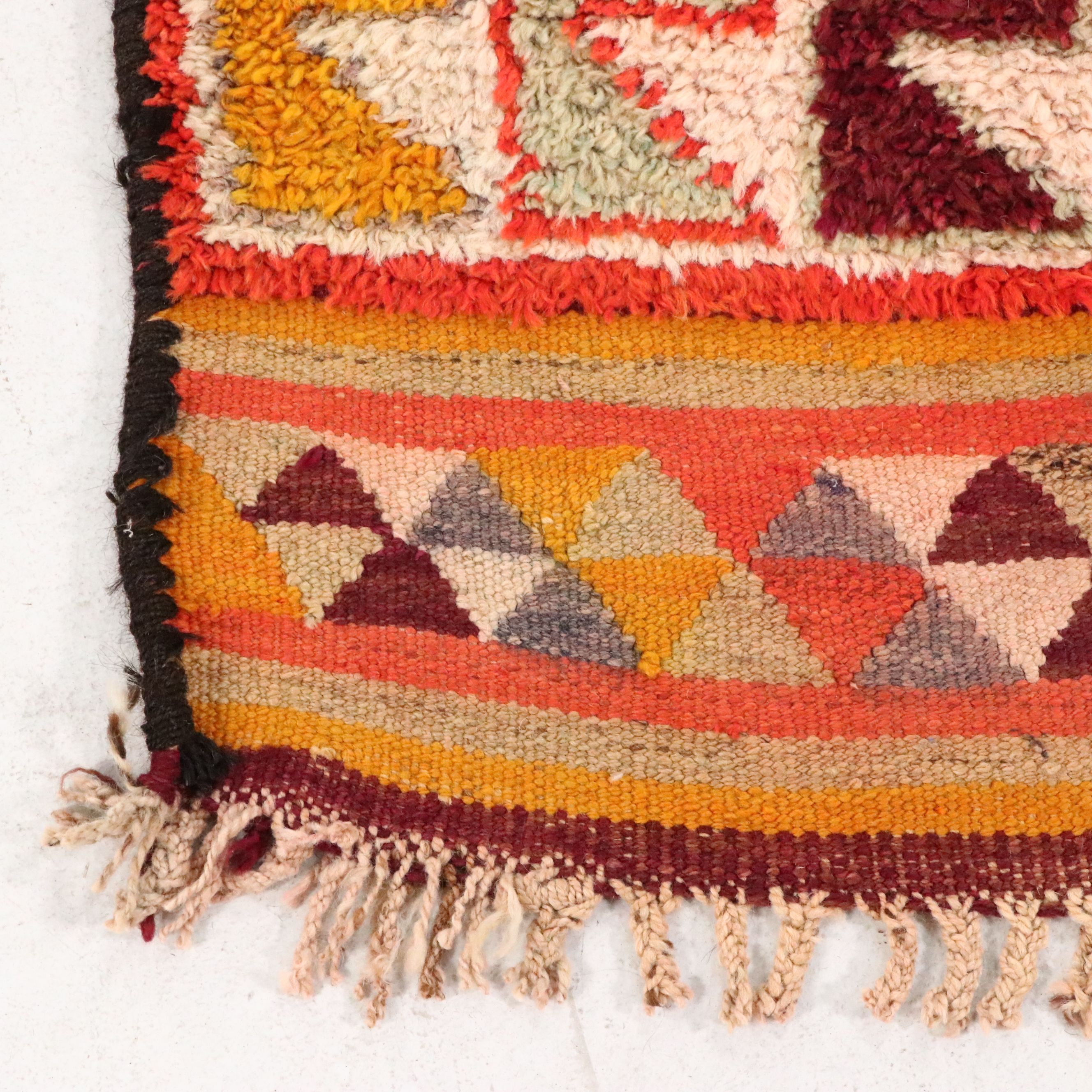 3'3 x 12'8 Hand-Knotted Moroccan Berber Long Rug