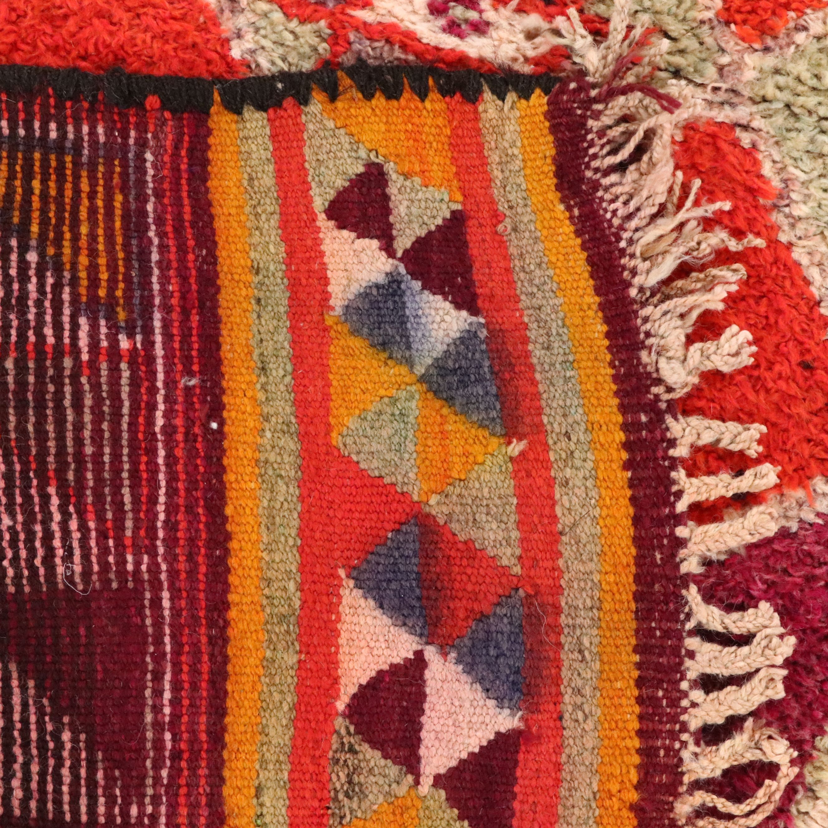 3'3 x 12'8 Hand-Knotted Moroccan Berber Long Rug