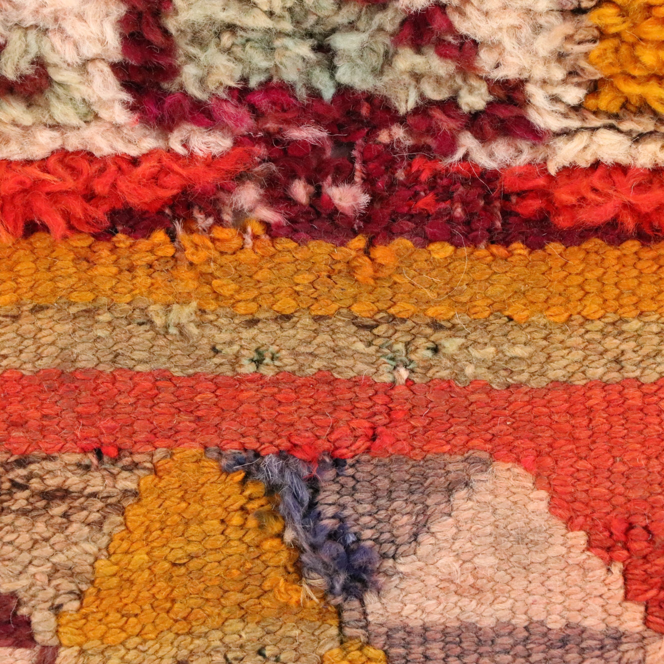 3'3 x 12'8 Hand-Knotted Moroccan Berber Long Rug