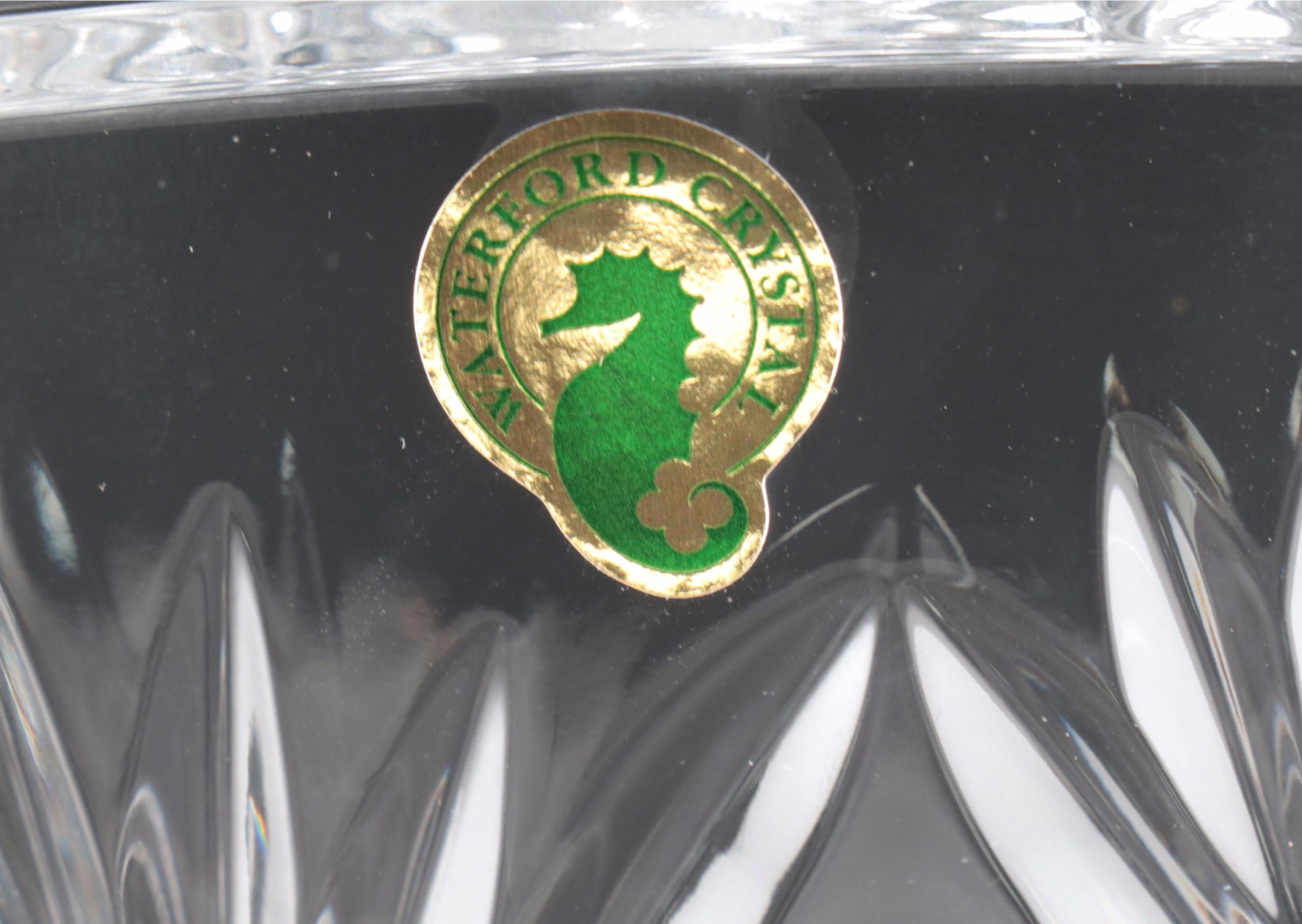 Godinger Crystal Flutes with Waterford Crystal Bowl and Relish Dish