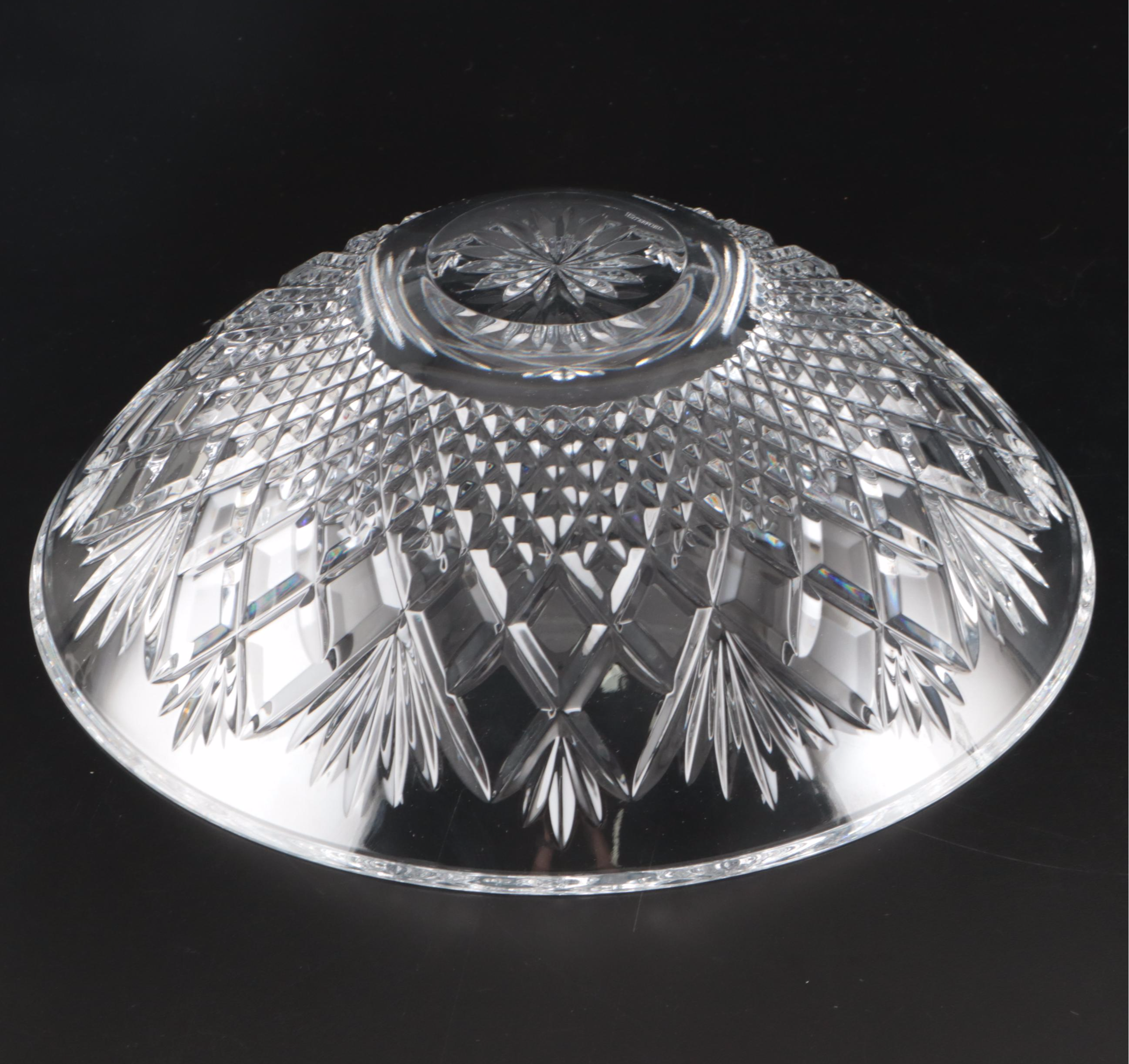 Godinger Crystal Flutes with Waterford Crystal Bowl and Relish Dish