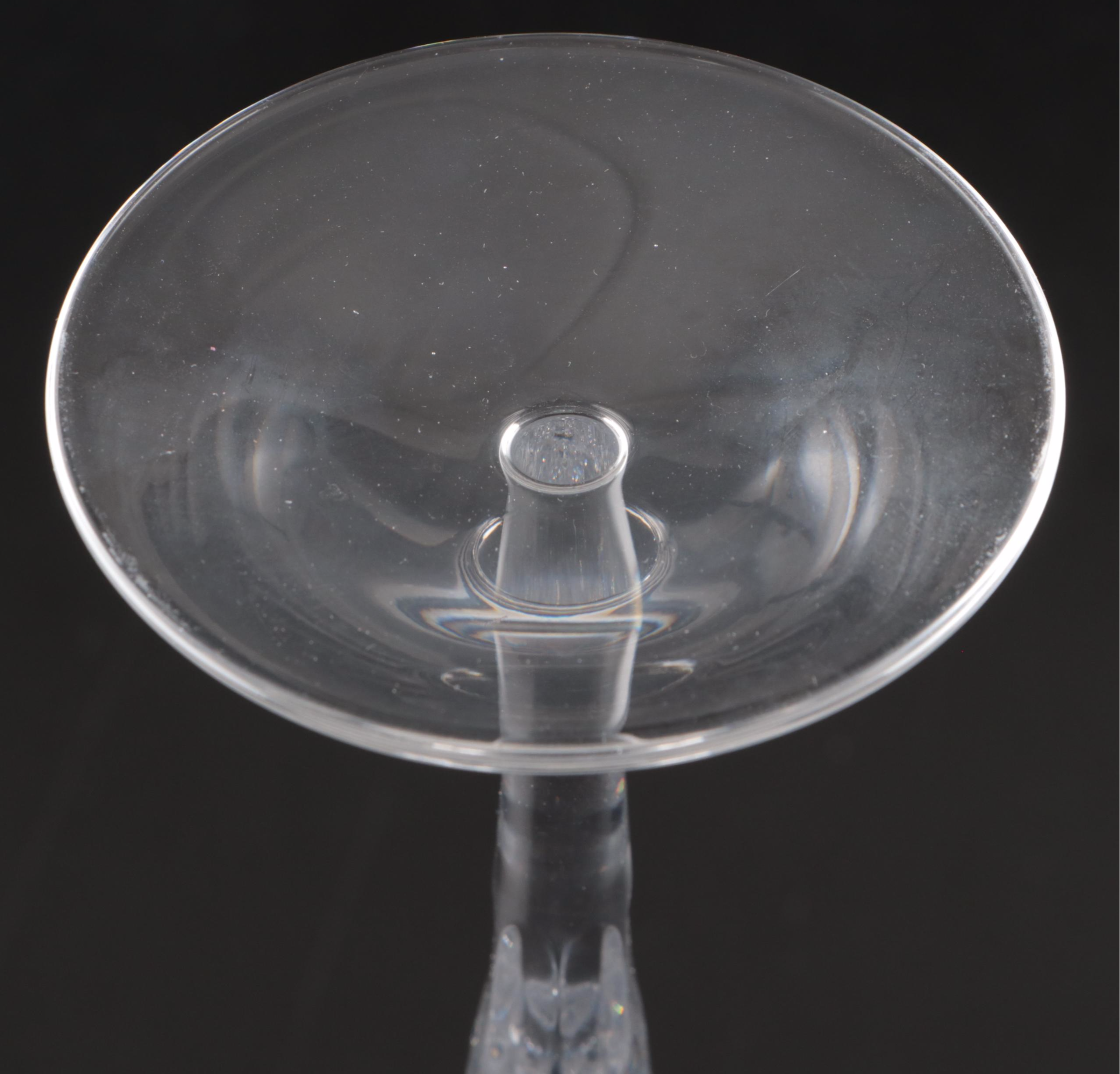Godinger Crystal Flutes with Waterford Crystal Bowl and Relish Dish