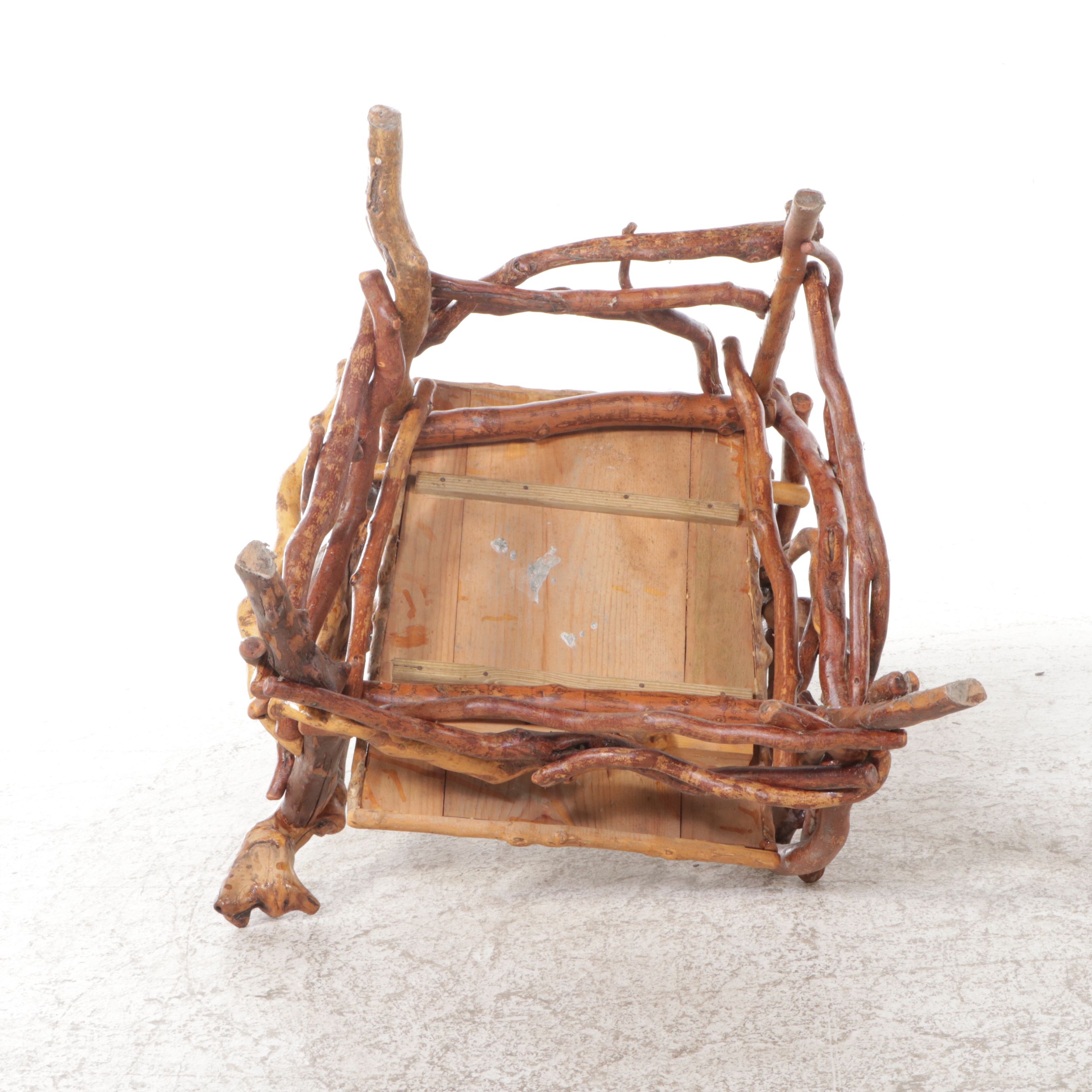 Robert Beaven American Folk Art Branch and Root Armchair, 20th Century