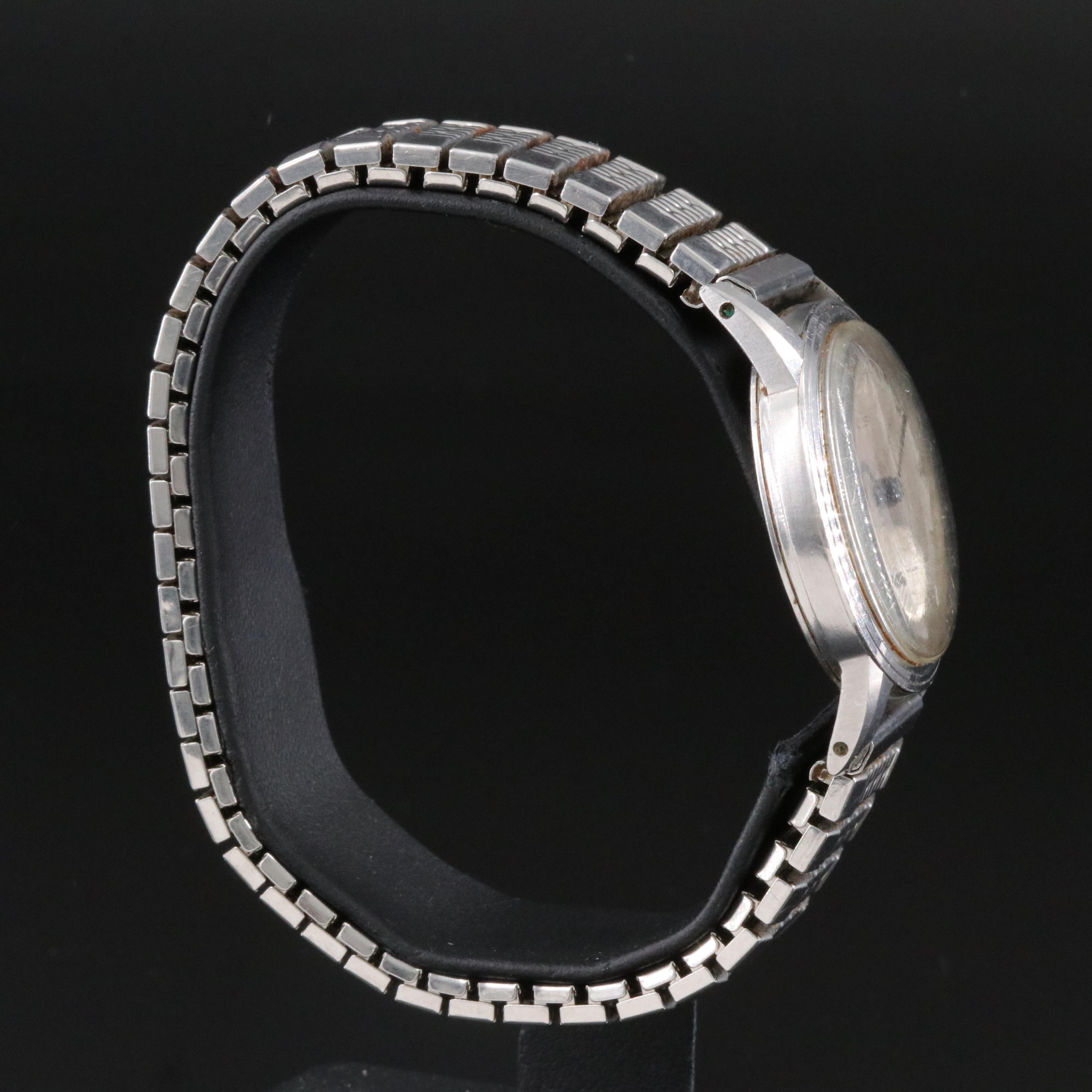 1939 Omega Stainless Steel Stem Wind Watch