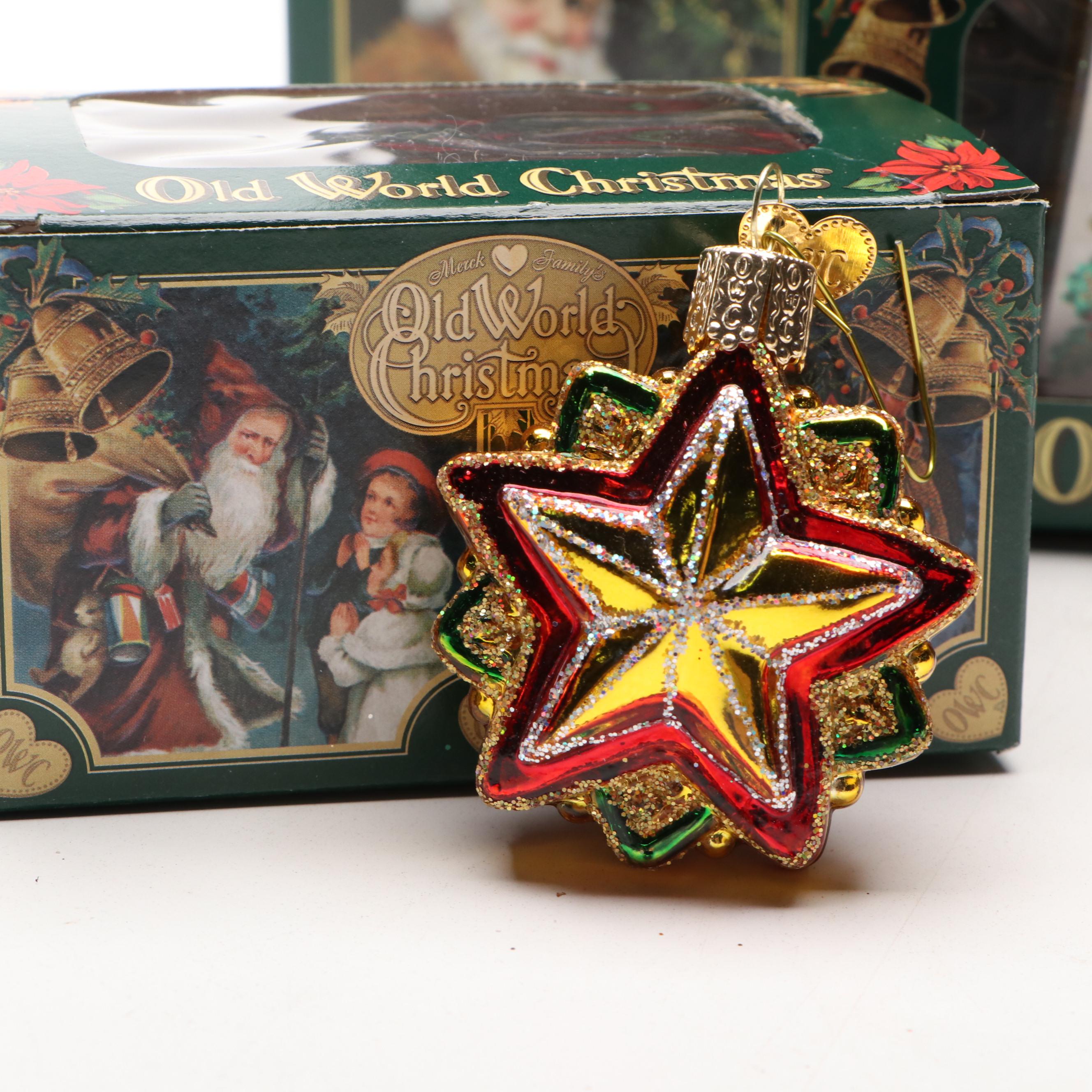 Old World Christmas "Chocolate Cupcake," "Holiday Home" and More Glass Ornaments