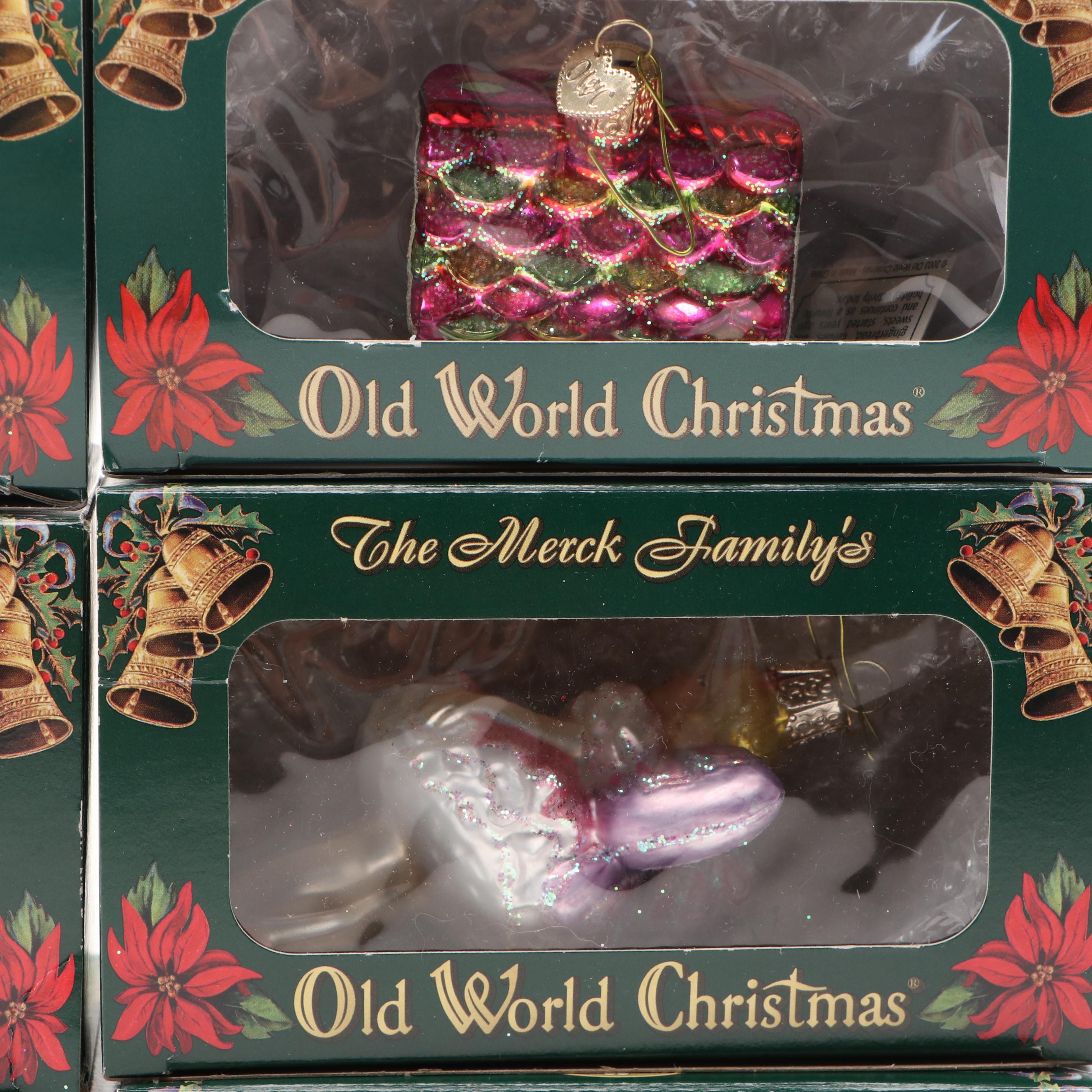 Old World Christmas "Chocolate Cupcake," "Holiday Home" and More Glass Ornaments