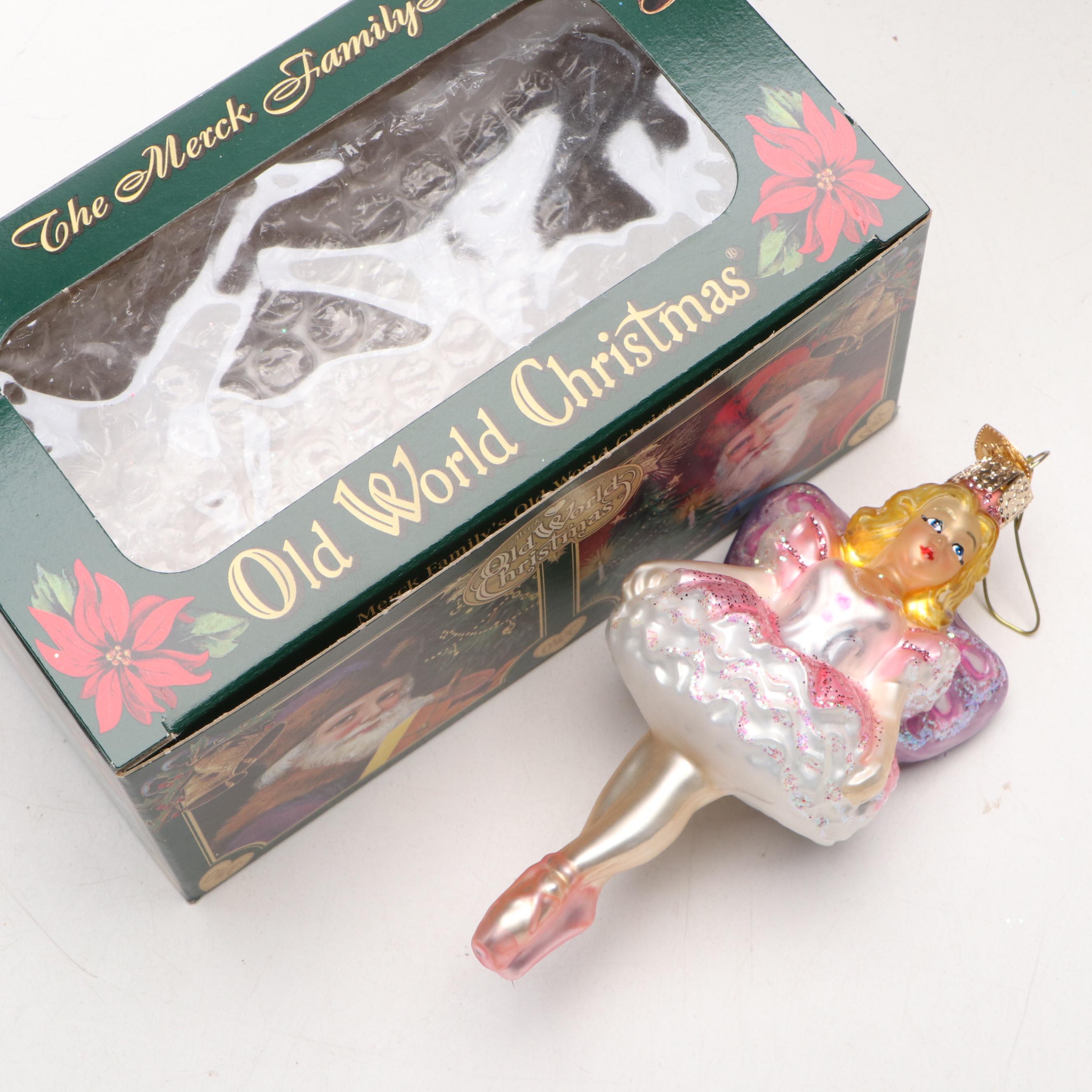 Old World Christmas "Chocolate Cupcake," "Holiday Home" and More Glass Ornaments