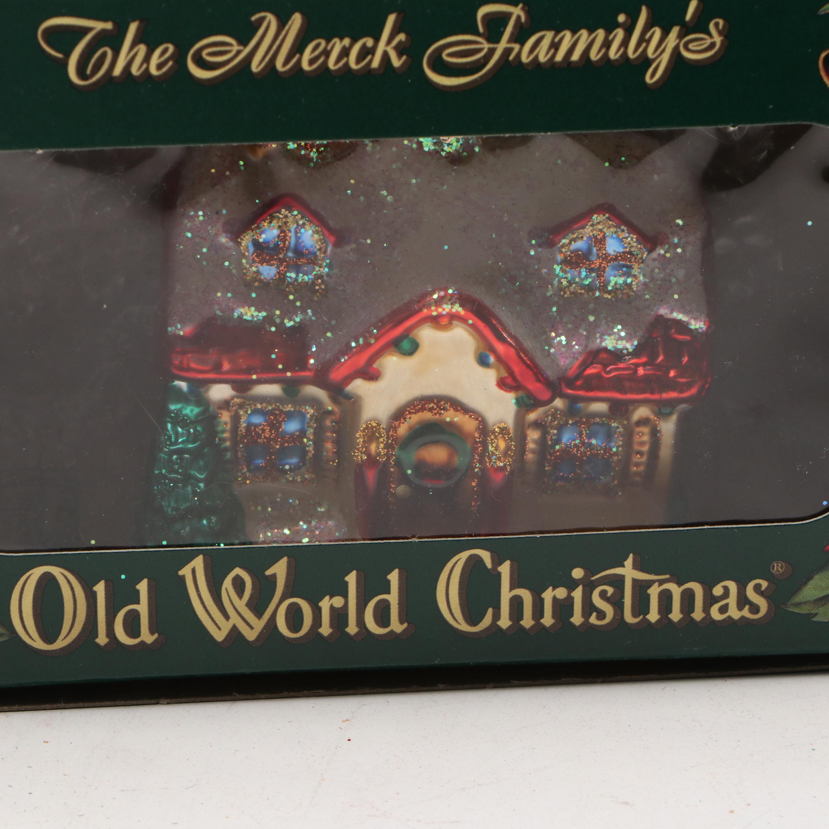 Old World Christmas "Chocolate Cupcake," "Holiday Home" and More Glass Ornaments