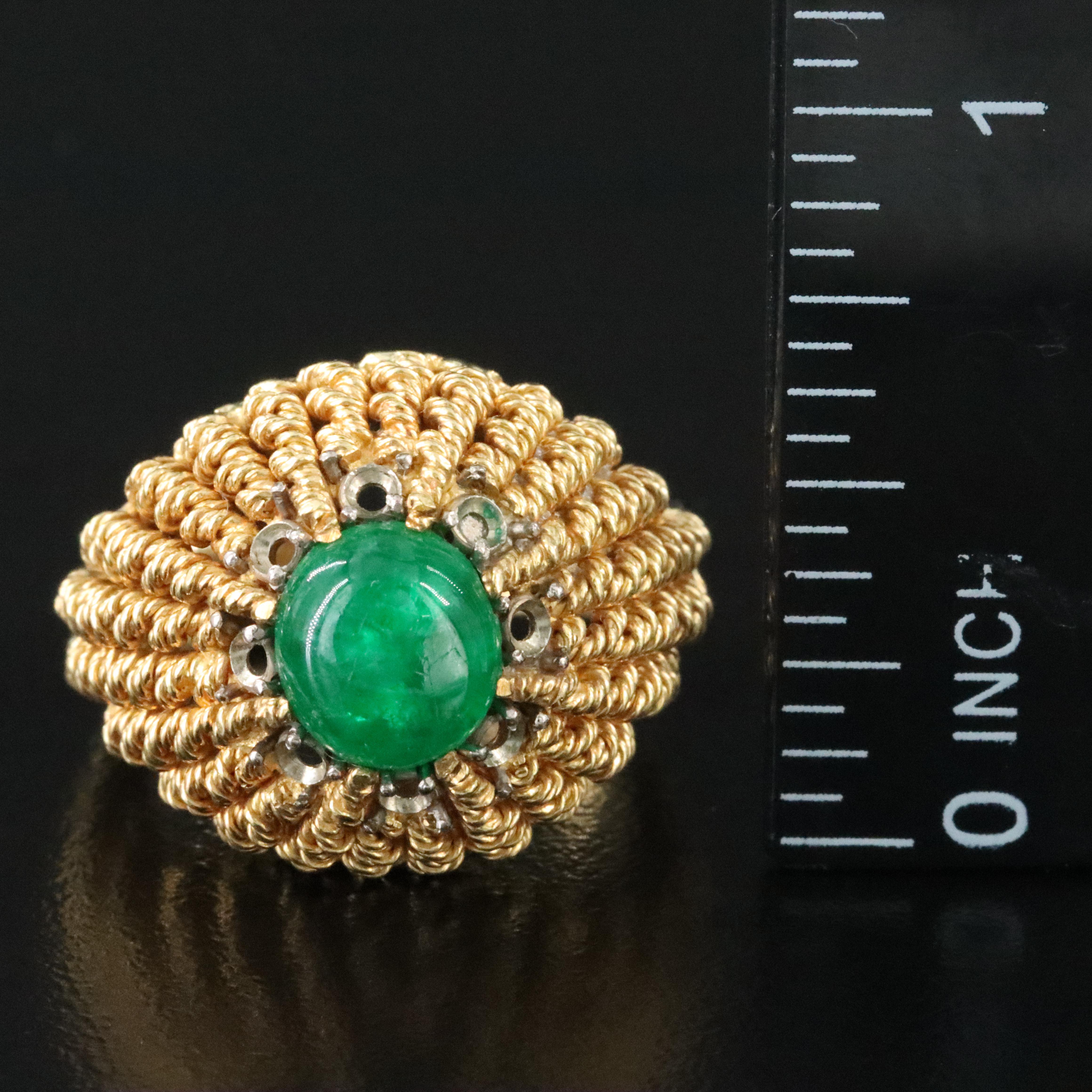 18K Emerald Ring
