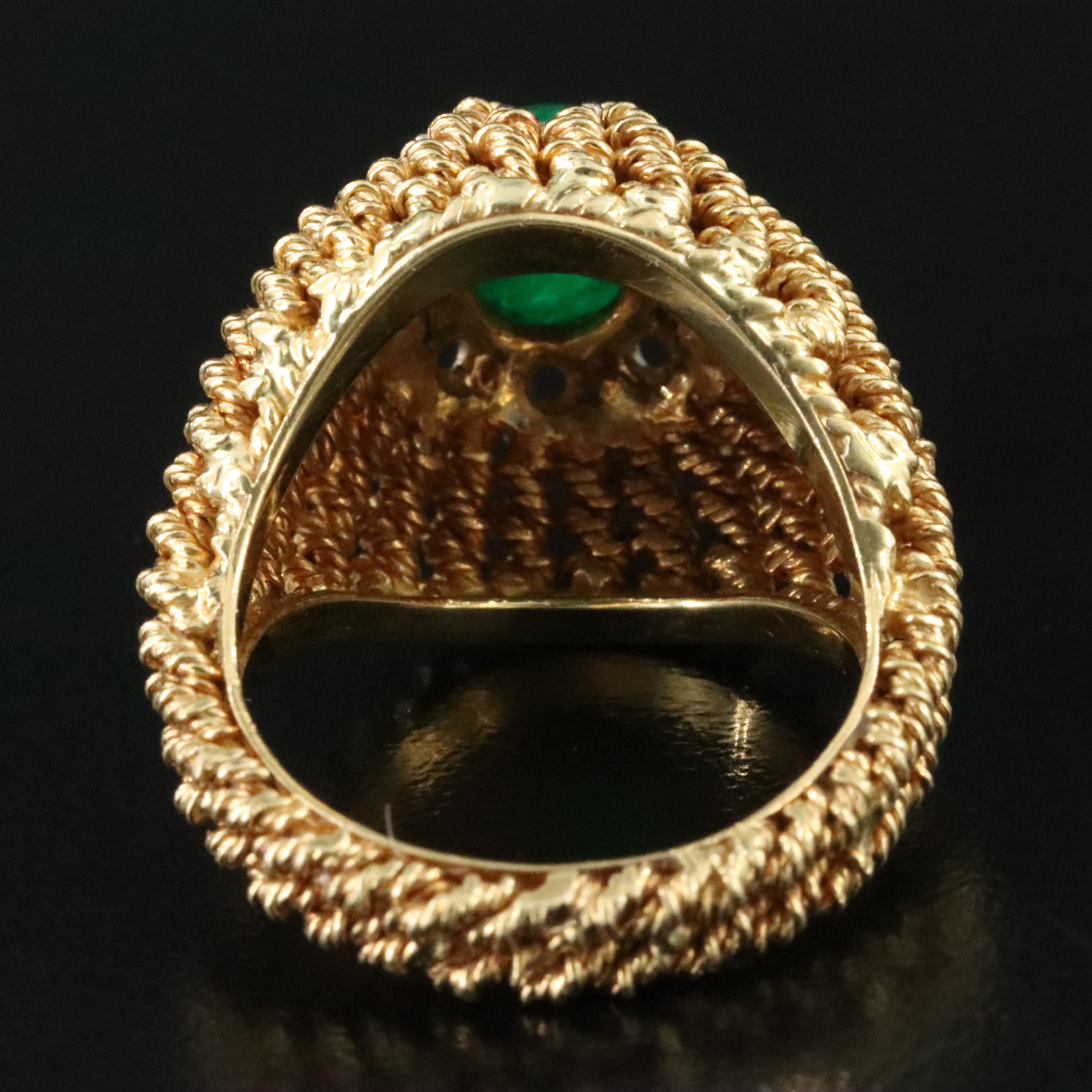 18K Emerald Ring