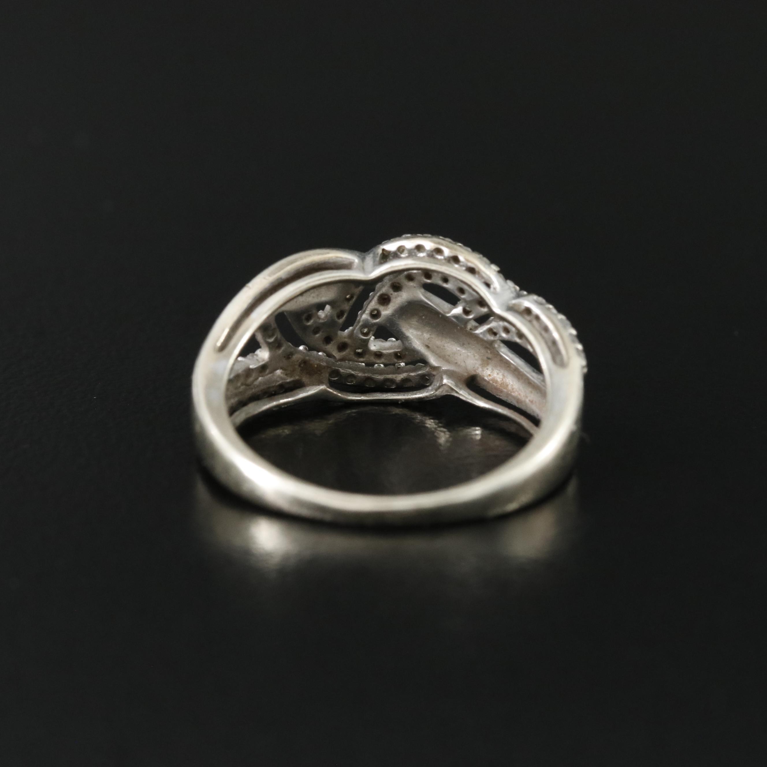 10K 0.35 CTW Diamond Braided Ring