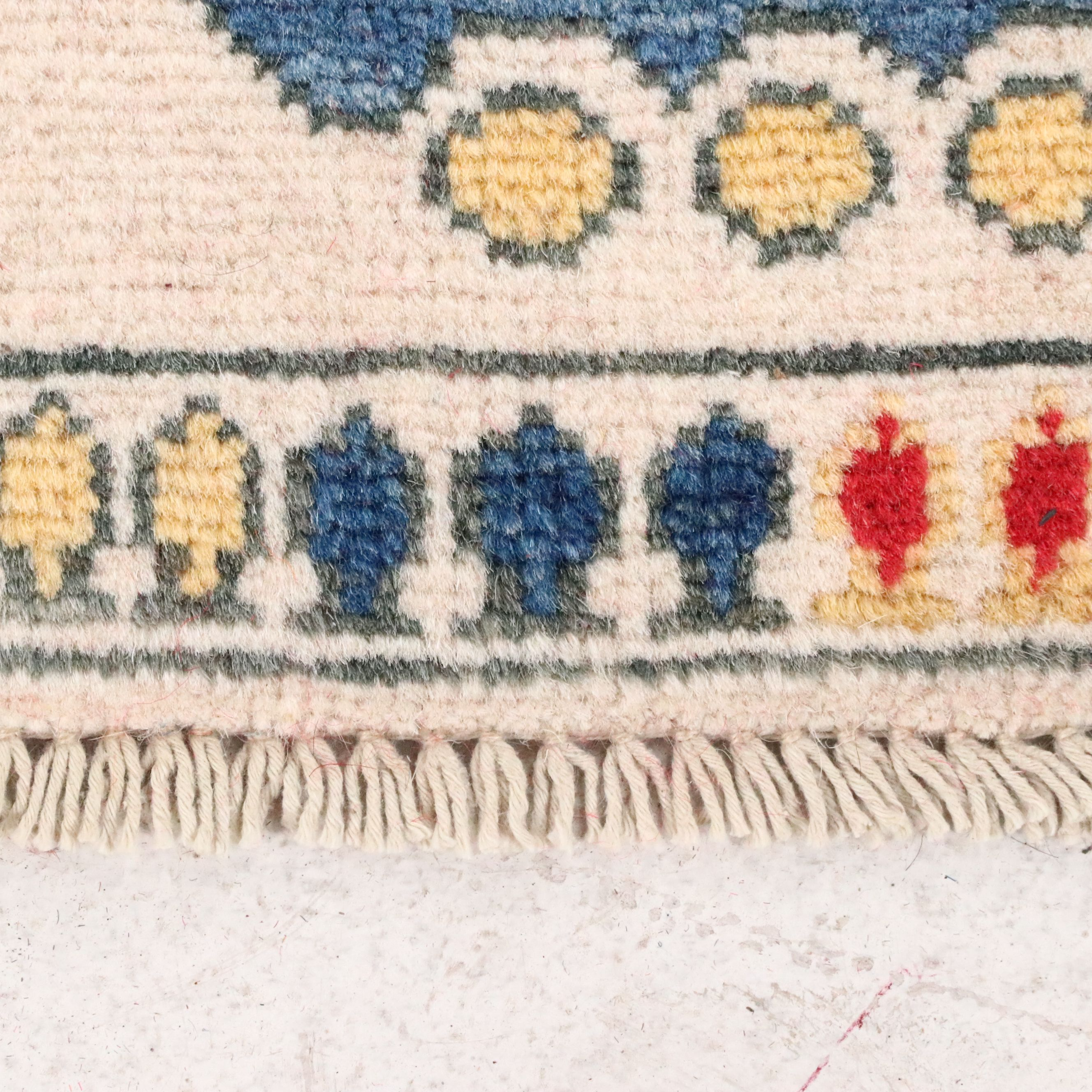 2'7 x 9'9 Hand-Knotted Afghan Pictorial War Carpet Runner