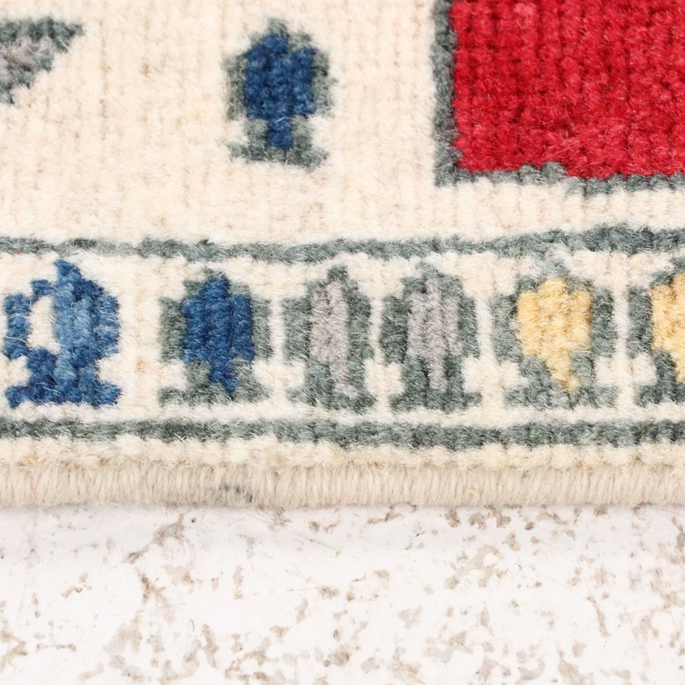 2'7 x 9'9 Hand-Knotted Afghan Pictorial War Carpet Runner