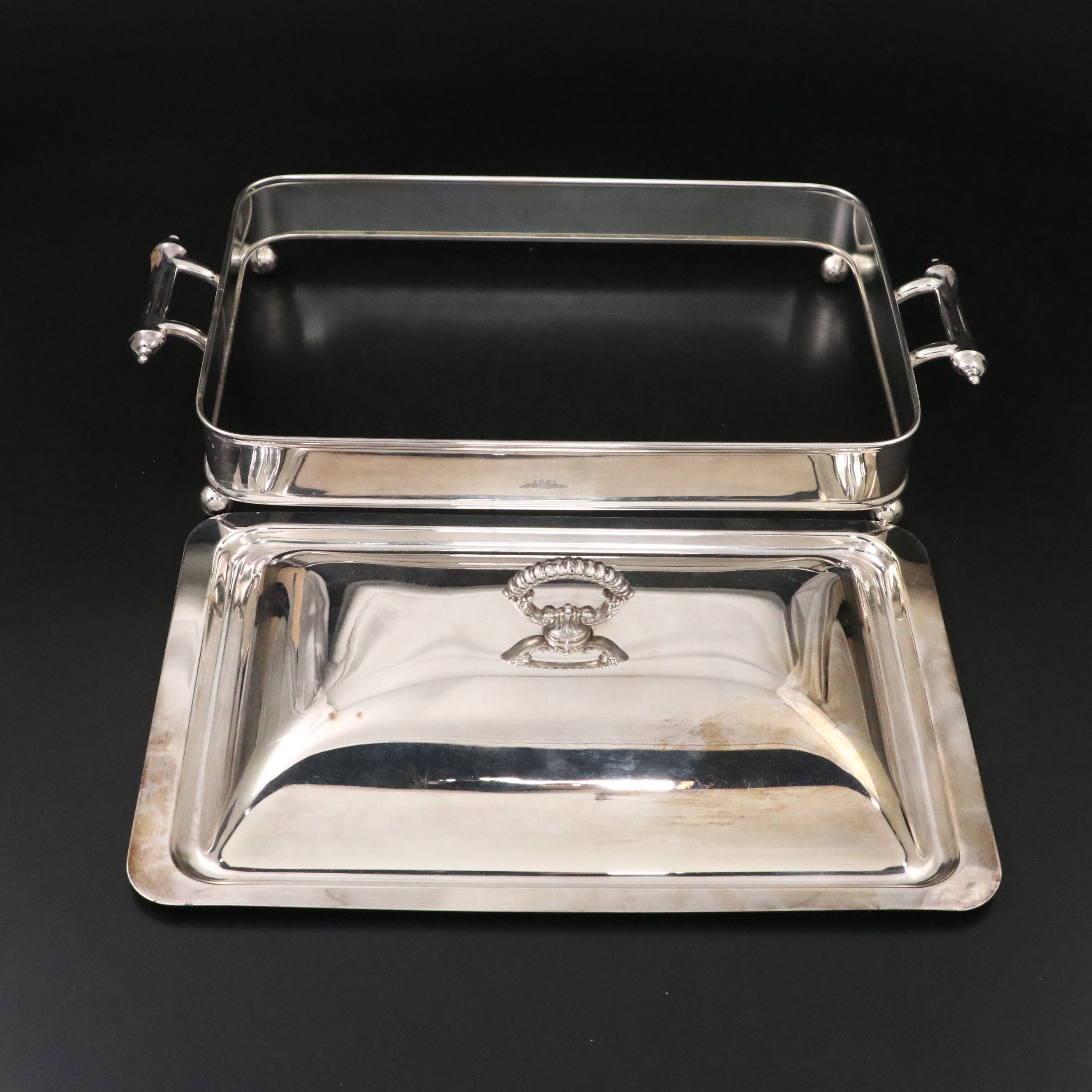 Silver Plate Chafing Dishes and Casserole Dishes
