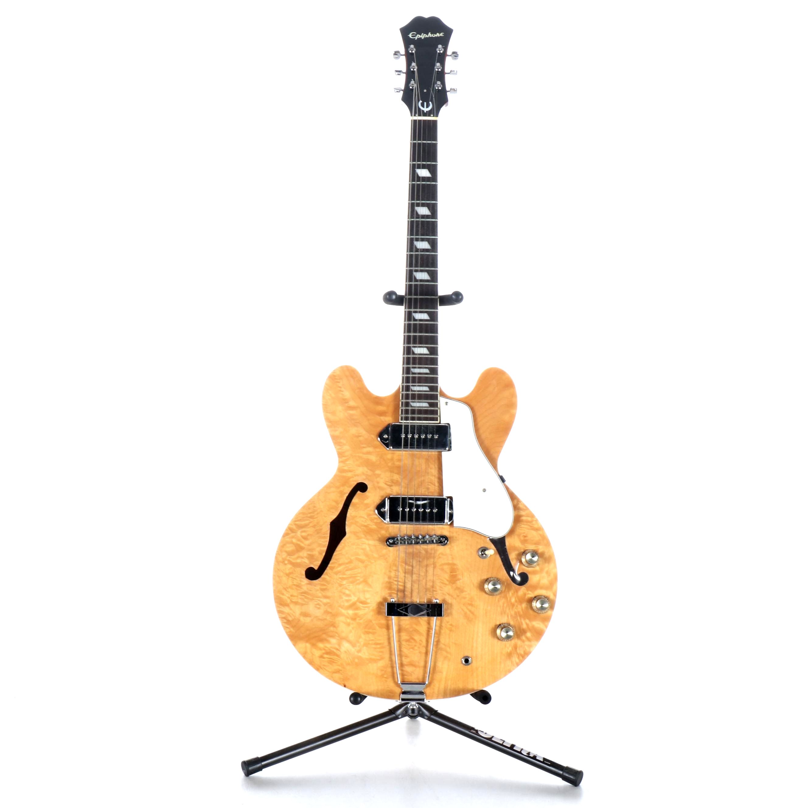 Epiphone Casino Natural Finish Hollowbody Electric Guitar, 2001