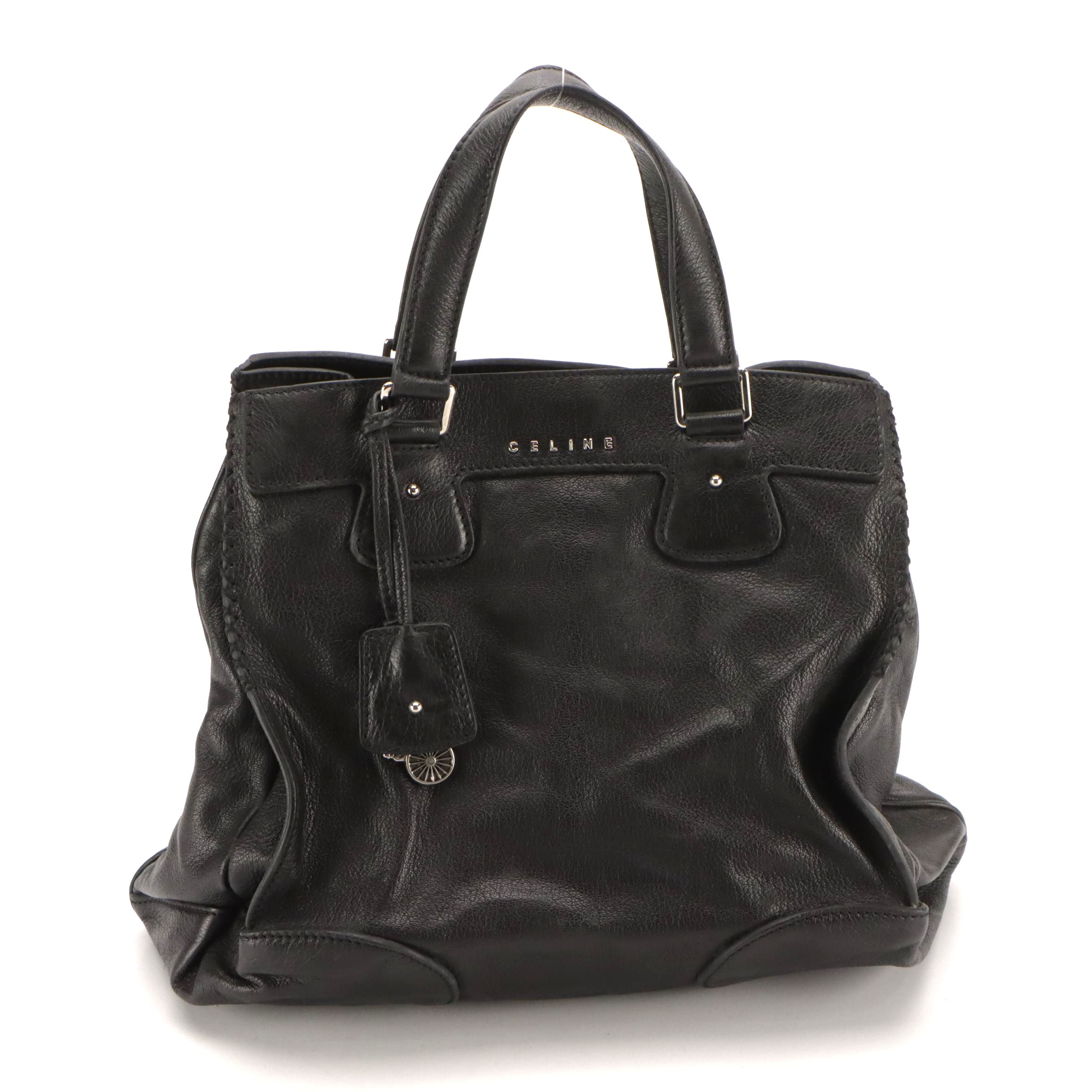 Celine Orlov Black Calfskin Leather Tote
