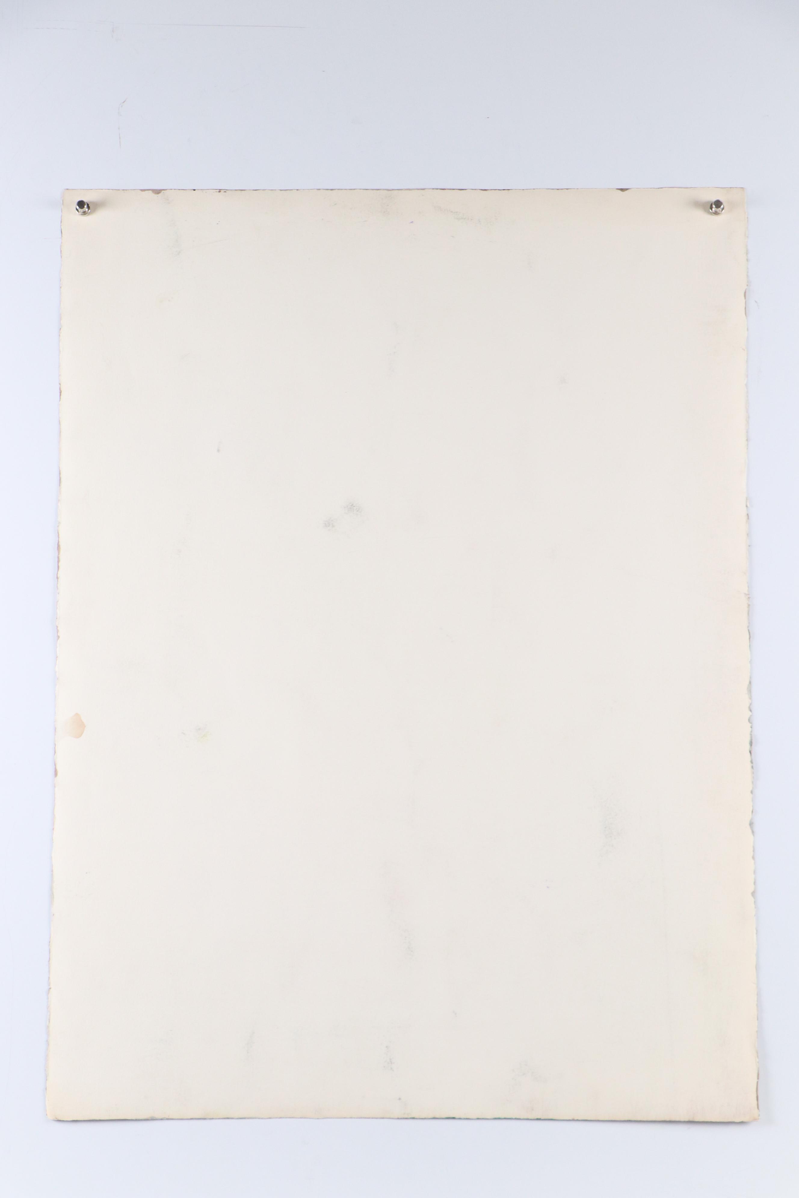 Fred R. Schwartz Floral Acrylic Painting, 1985