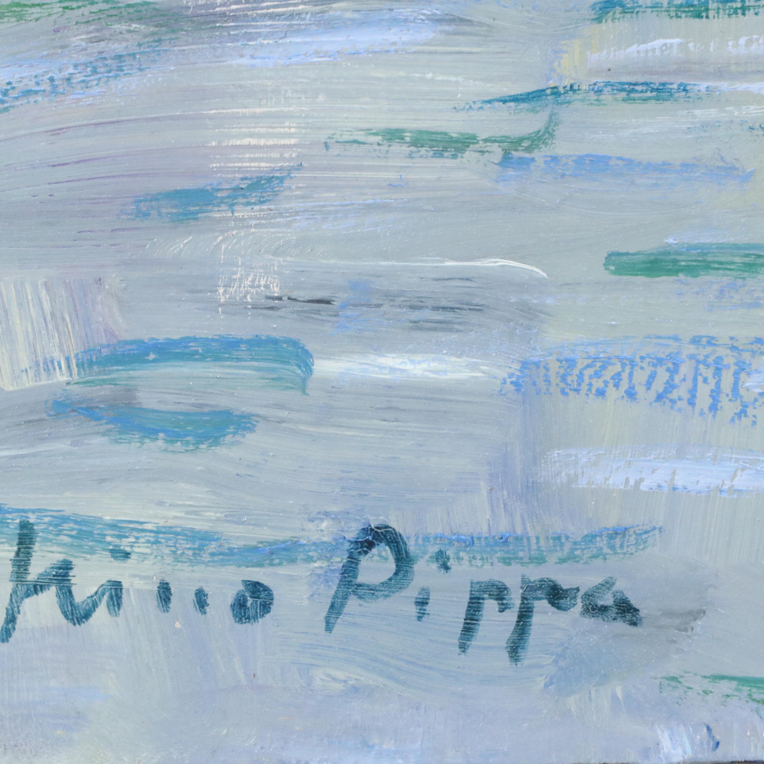 Nino Pippa Oil Painting "U.K. - Spritsail Barge on the Way to London," 2019