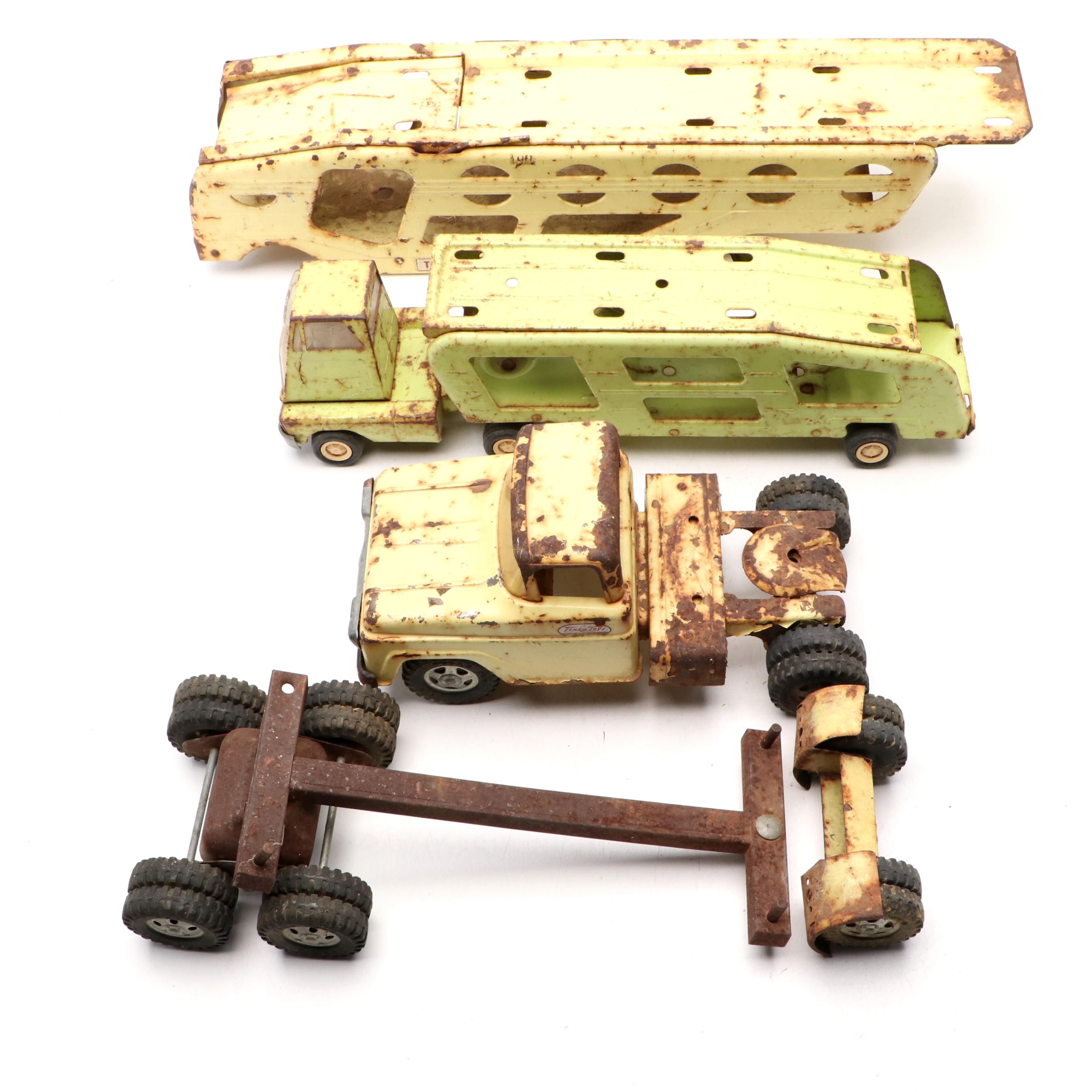 Tonka Diecast Metal Trucks, Mid-20th Century