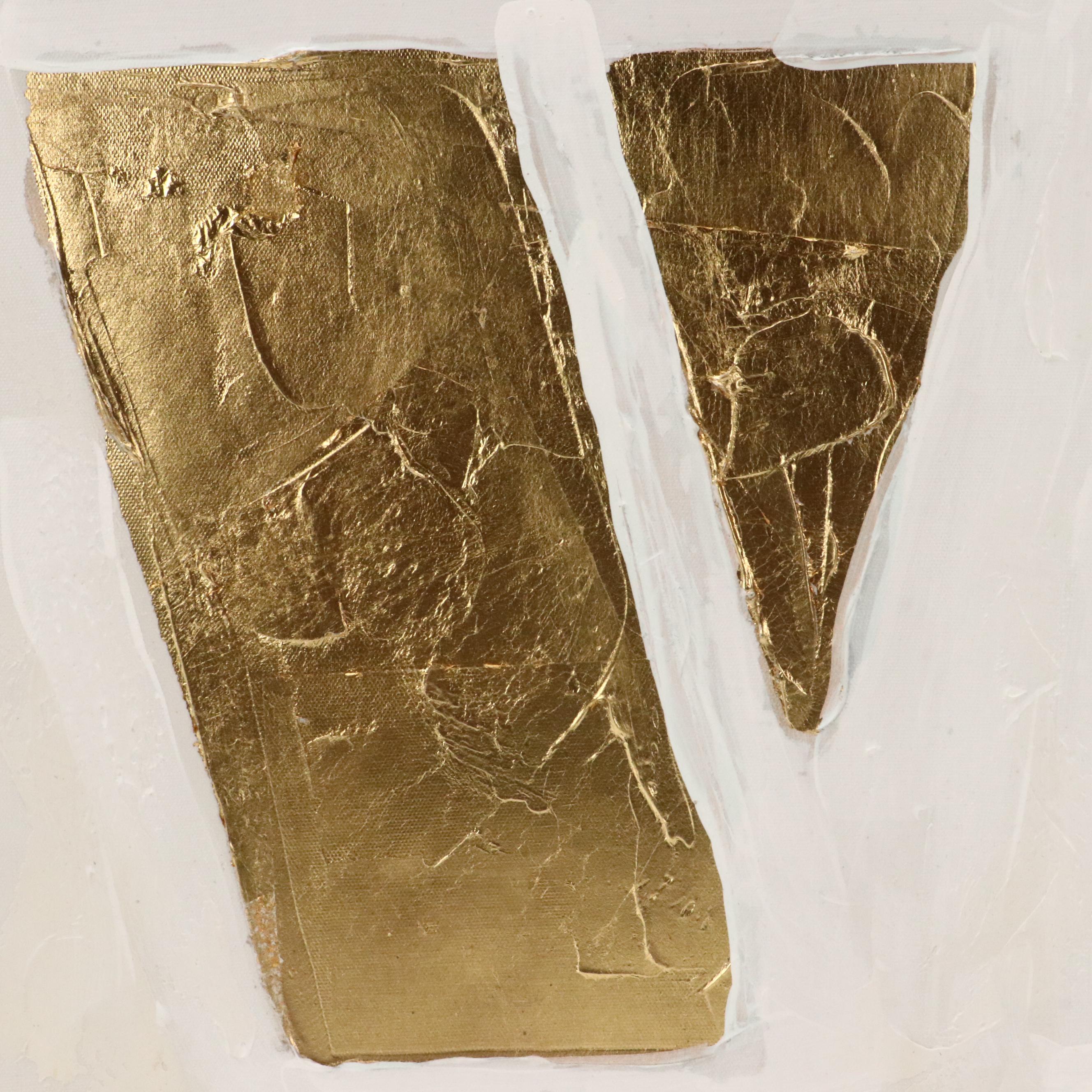 After Robert Indiana Minimalist Mixed Media Painting "Love," Circa 2010