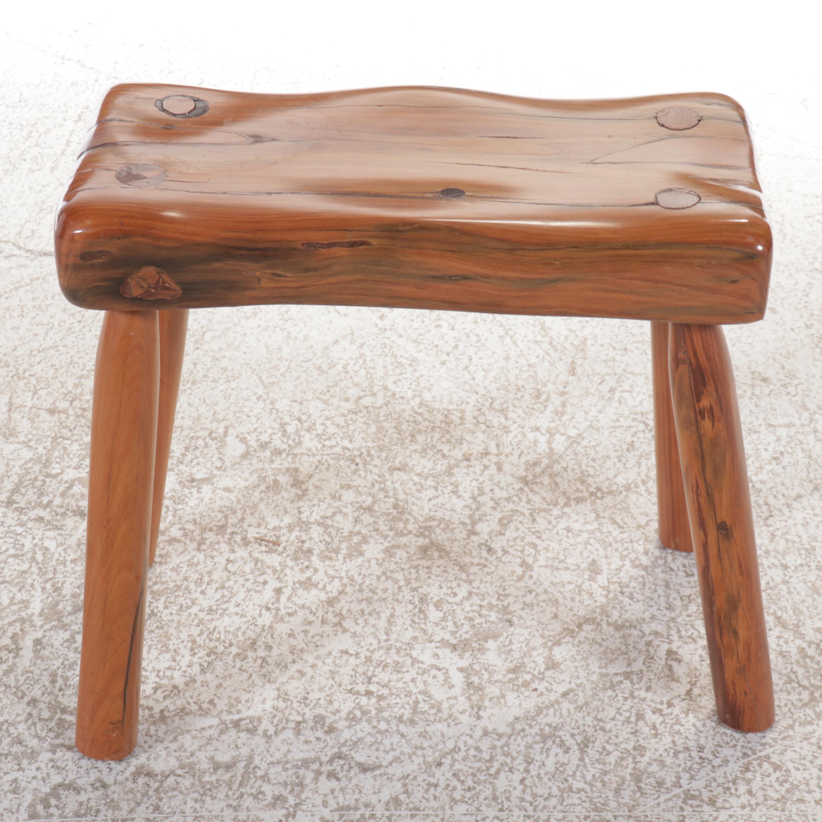 Primitive Style Wooden Stool
