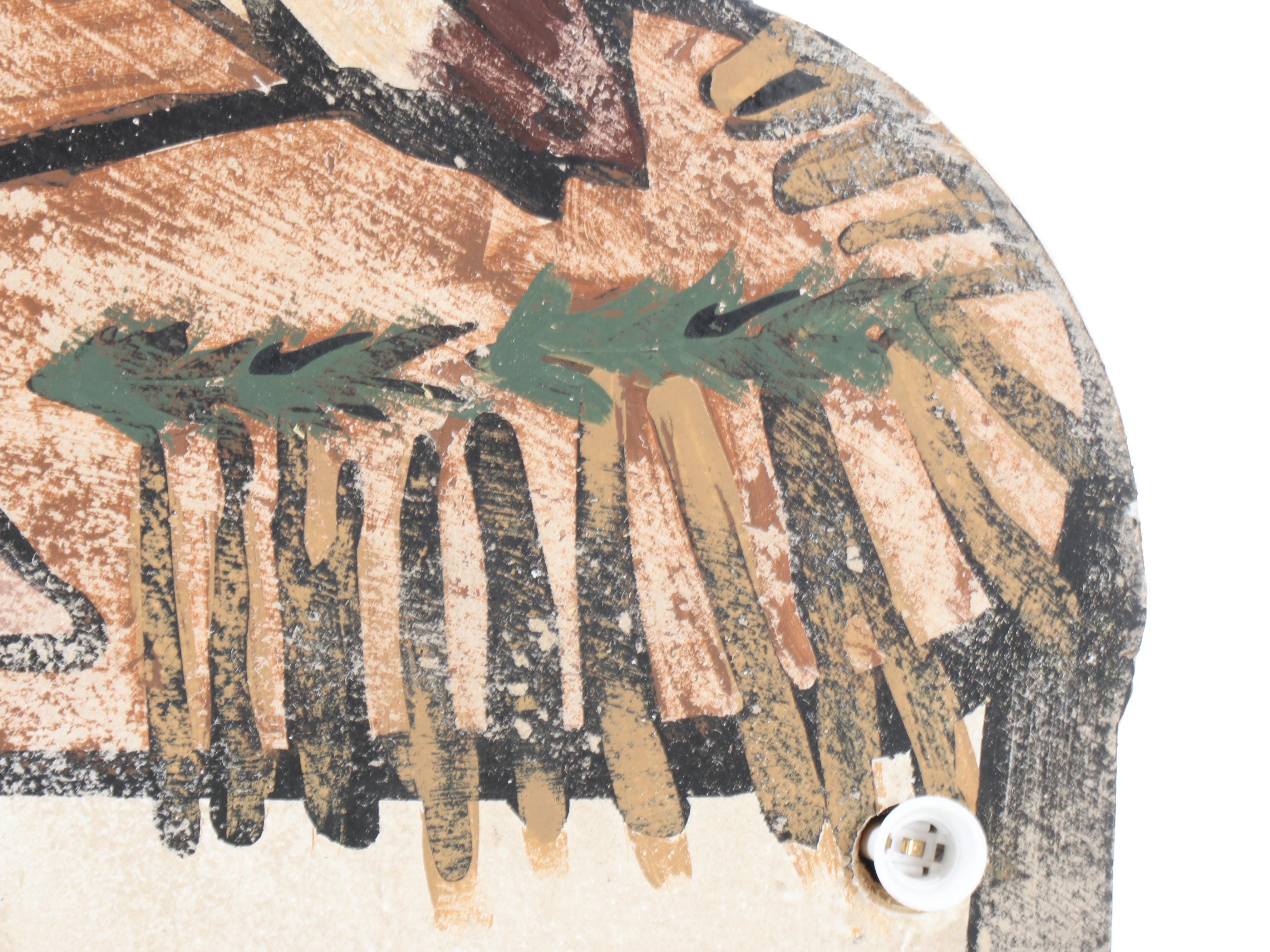 Hand-Painted Wood Thunderbird Motel Sign