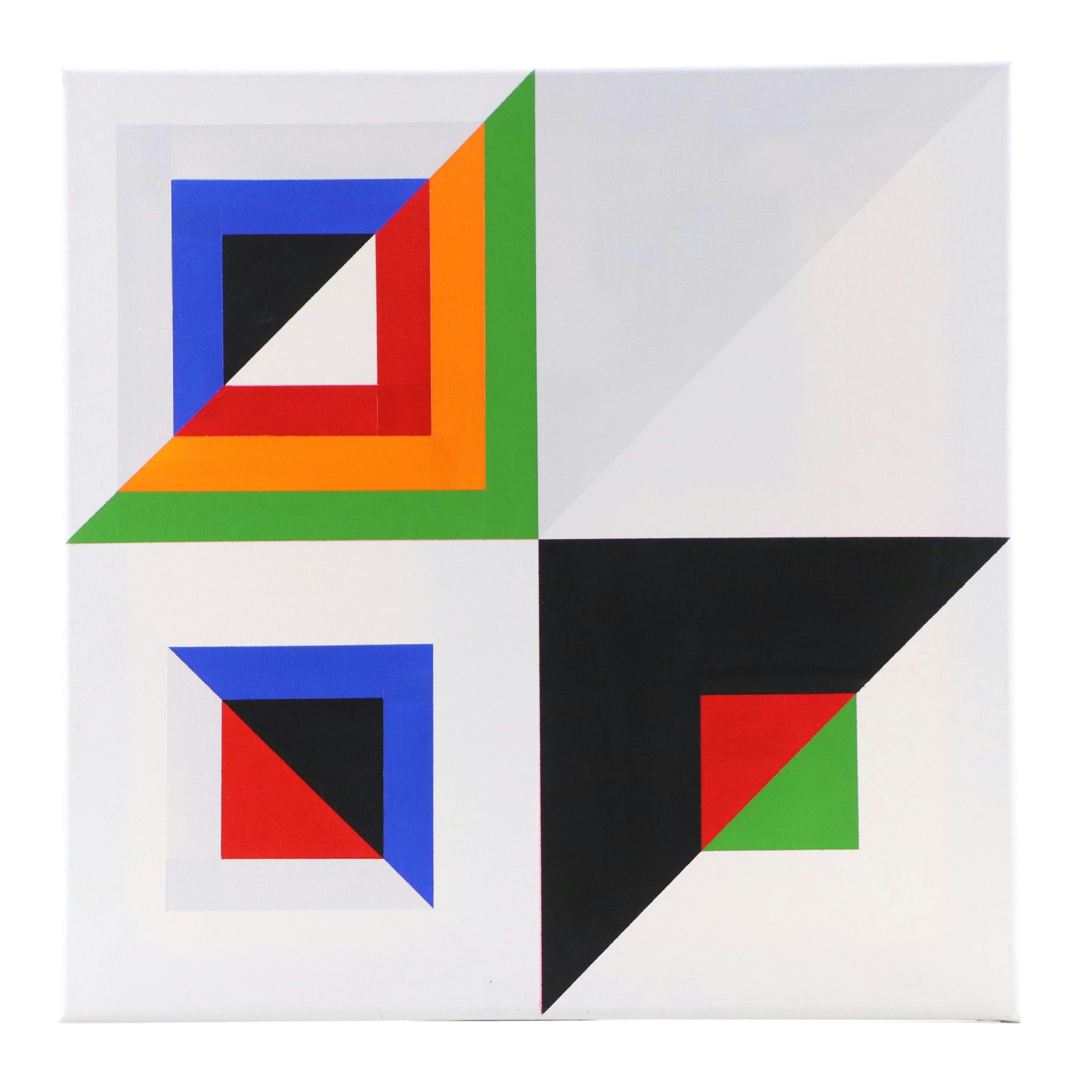 deSanto Geometric Acrylic Painting, 2025