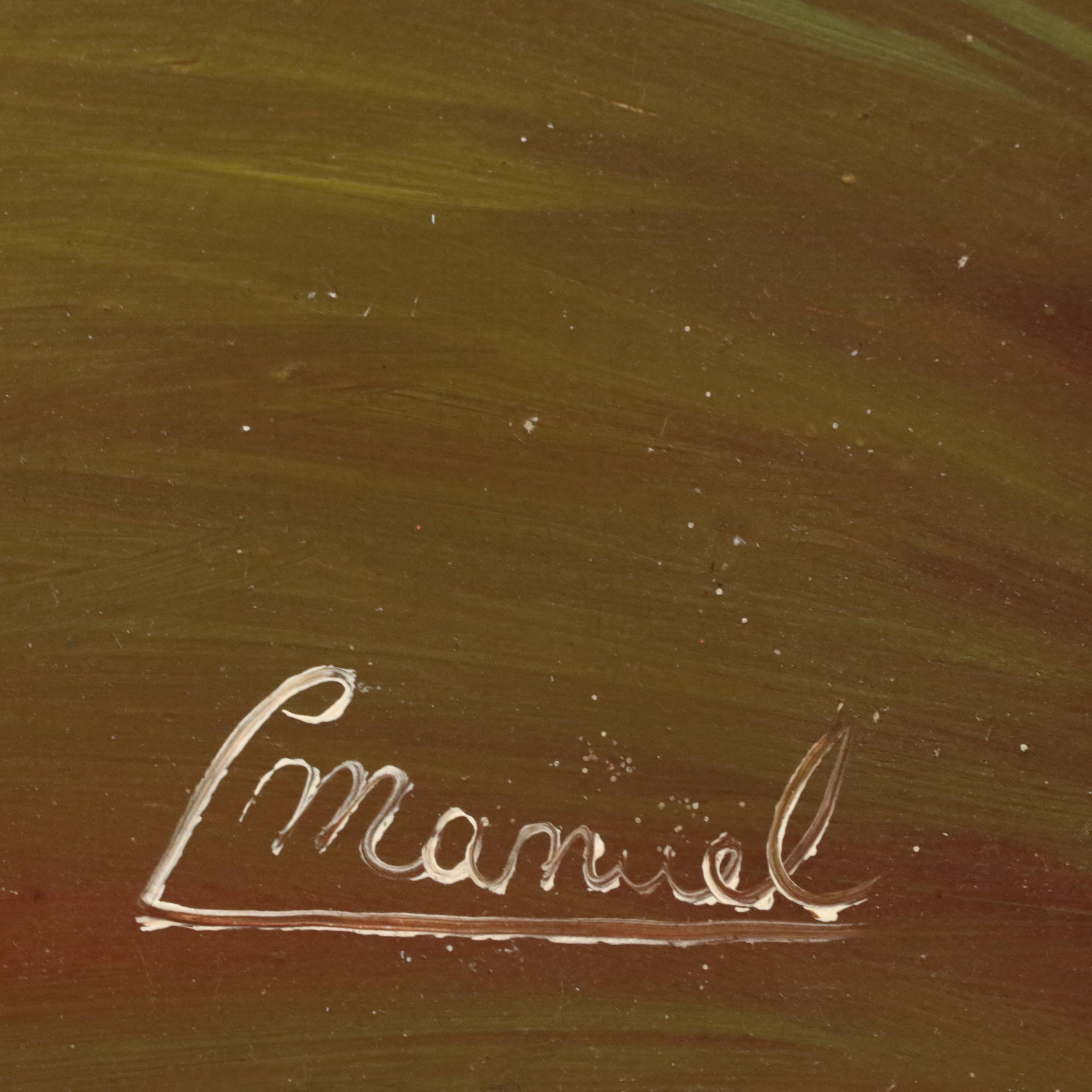 Oil Painting of Nautical Figurative Scene, Mid-20th Century