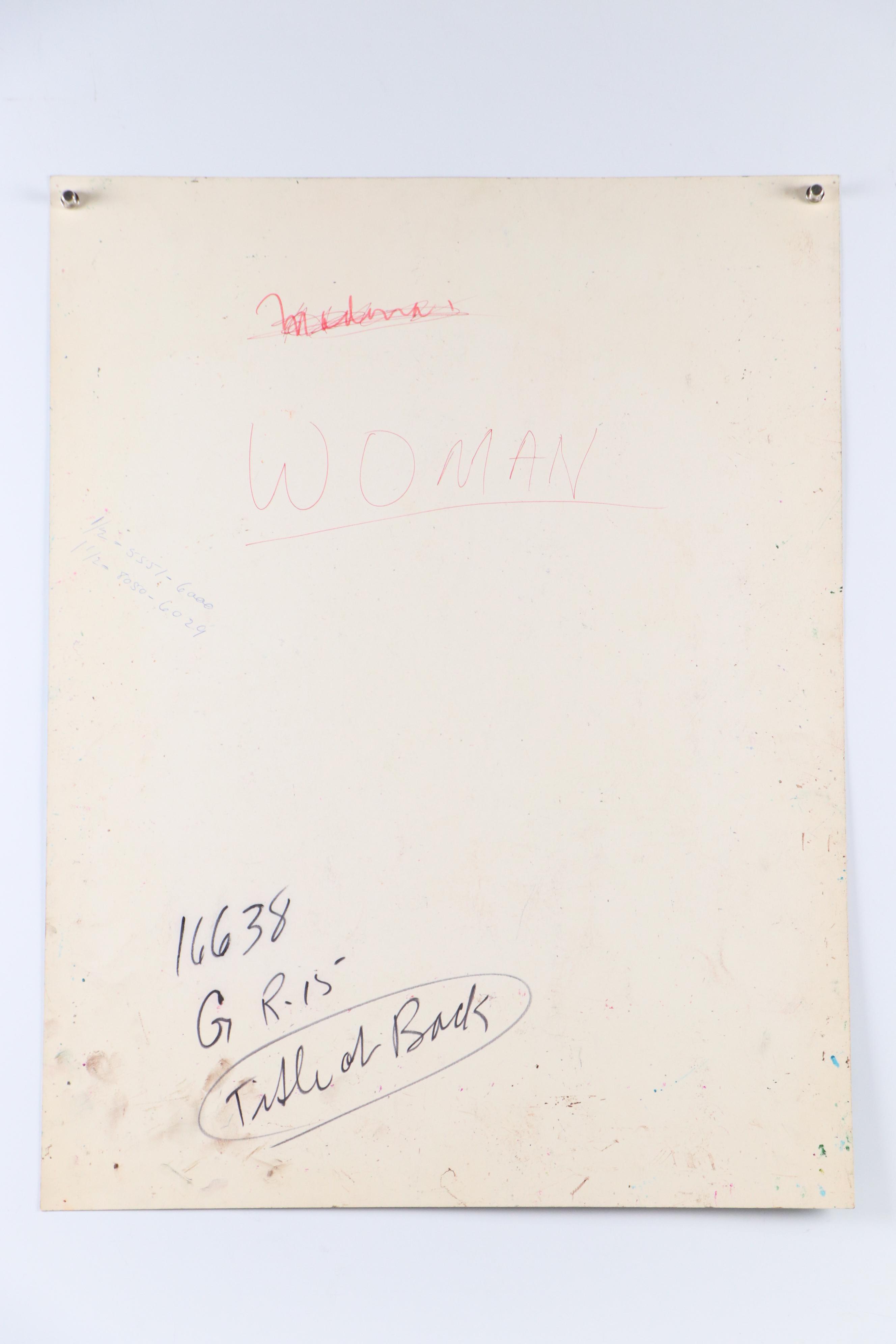 Fred R. Schwartz Pastel Drawing "Woman"