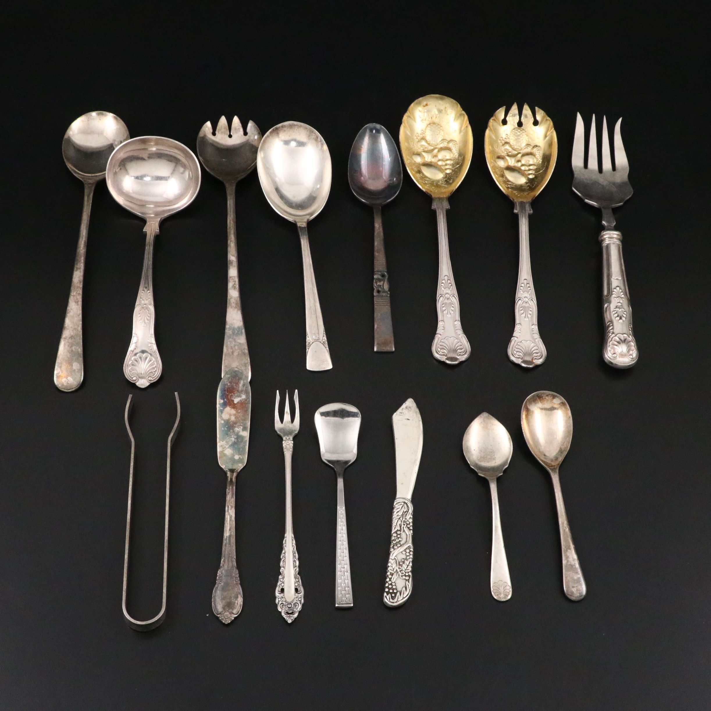 English and American Silver Plate Flatware