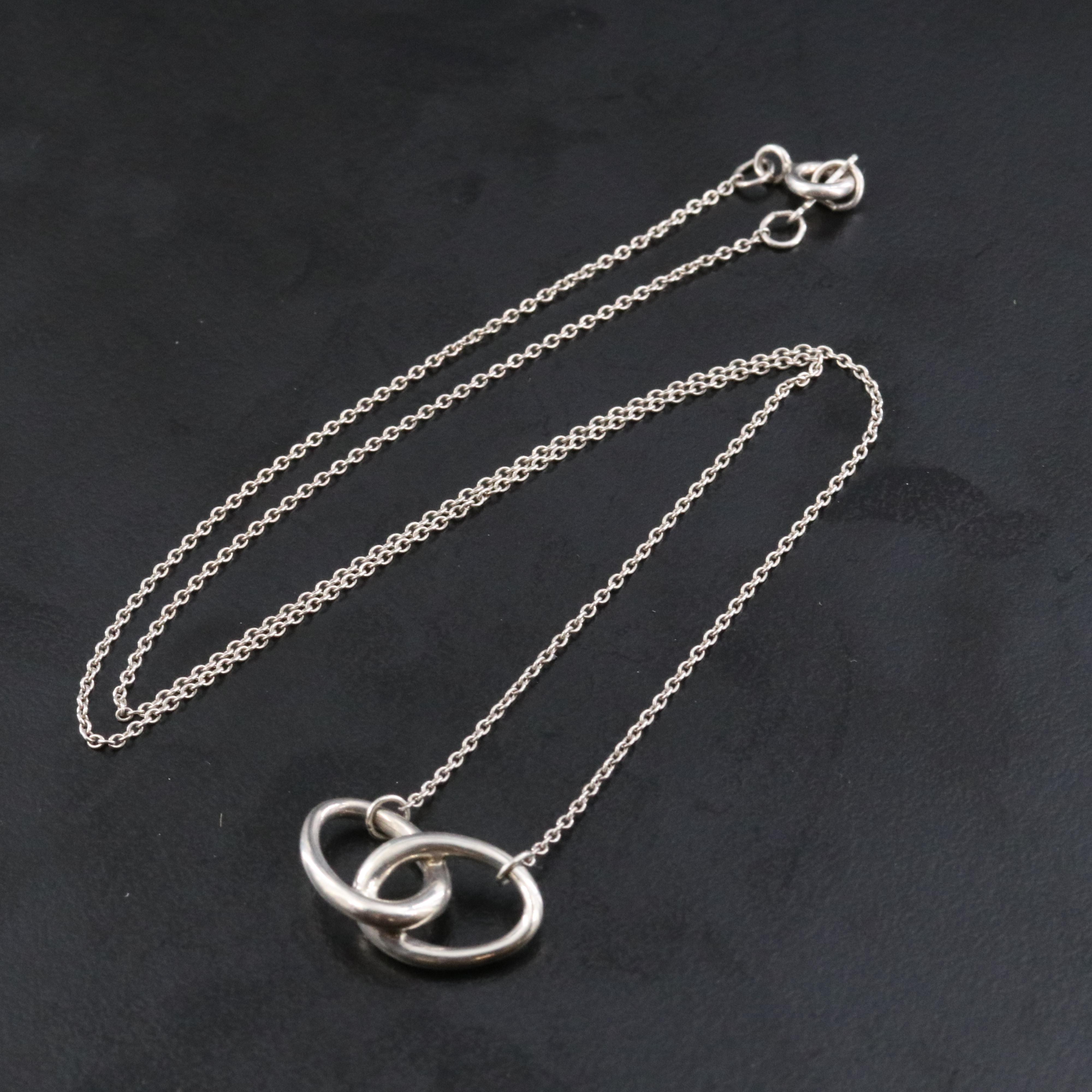 Elsa Peretti for Tiffany & Co. Sterling Oval Links Necklace