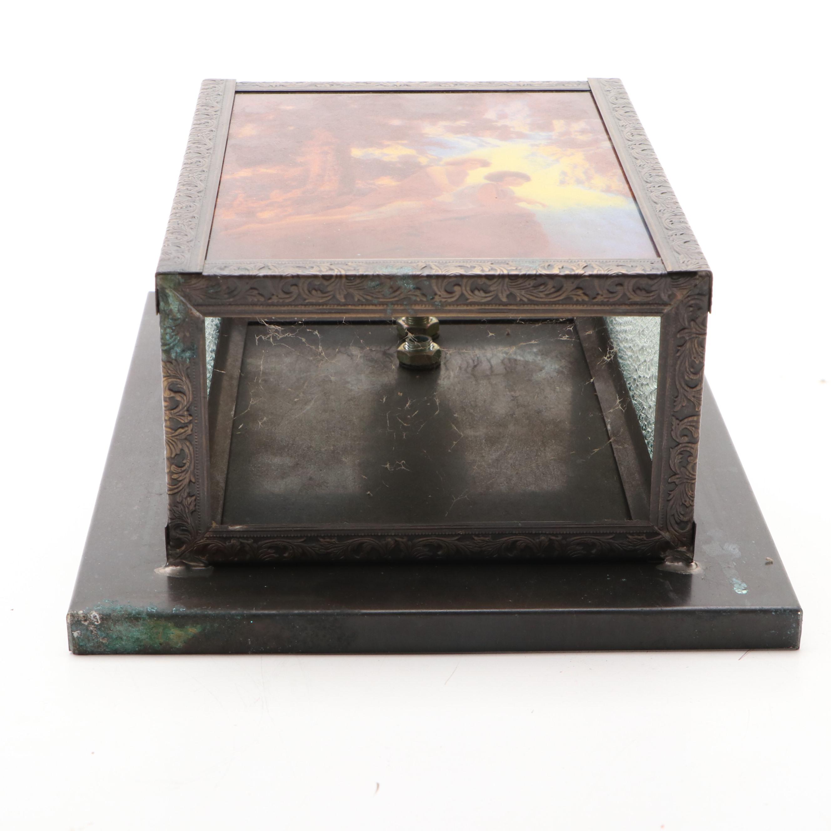 "The Waterfall" Wall Sconce Designed After Maxfield Parrish