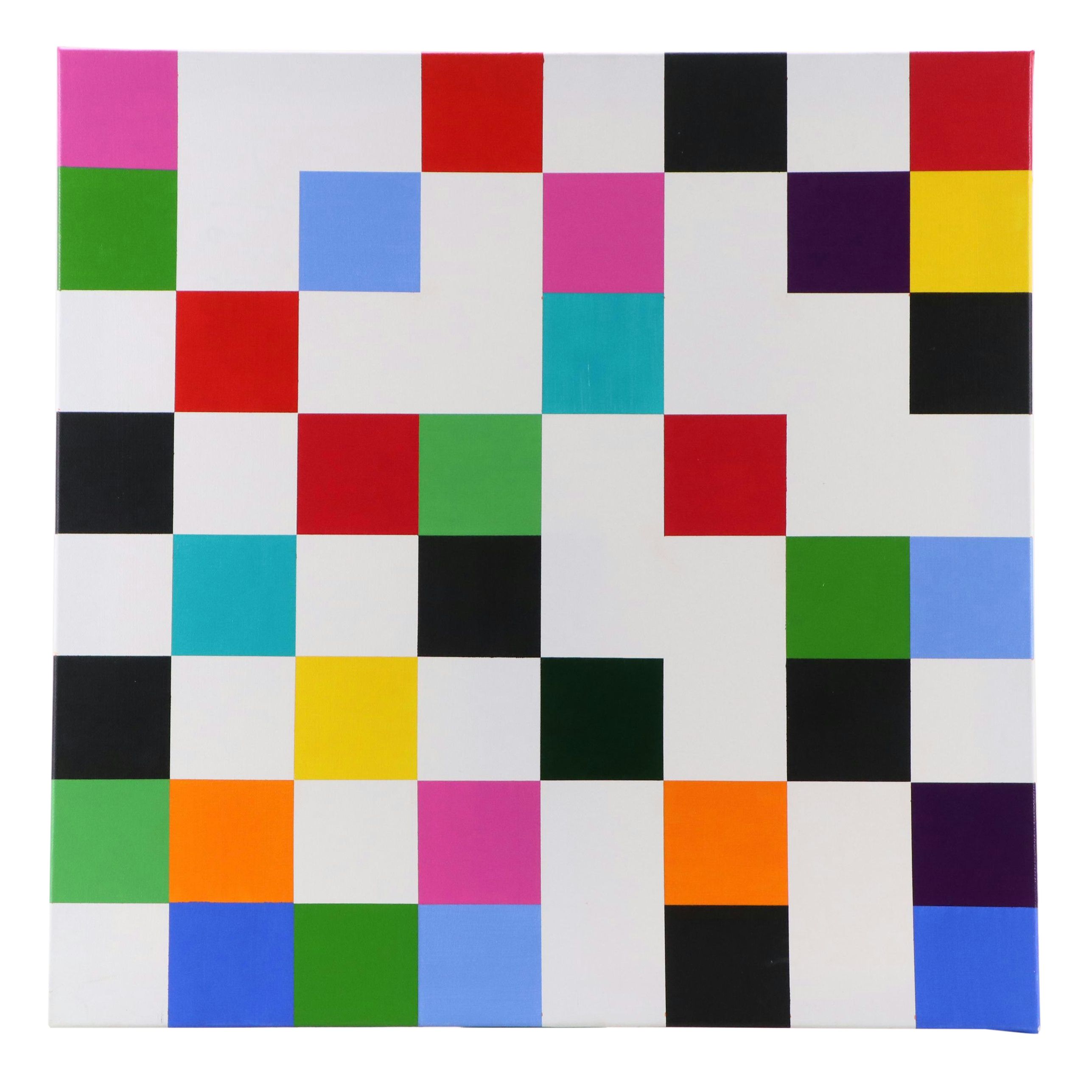 deSanto Geometric Acrylic Painting, 2025