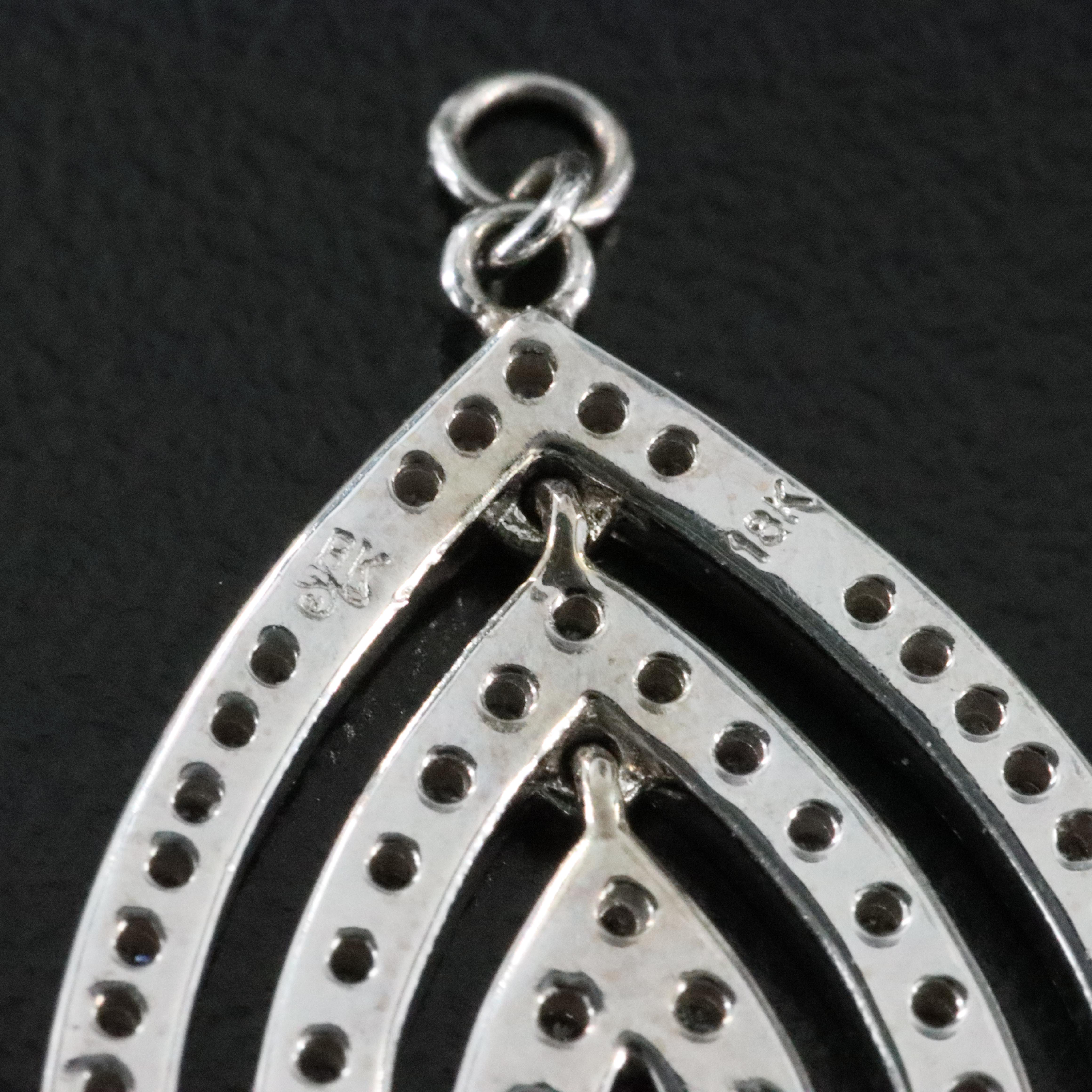 18K 0.44 CTW Diamond Drop Pendant