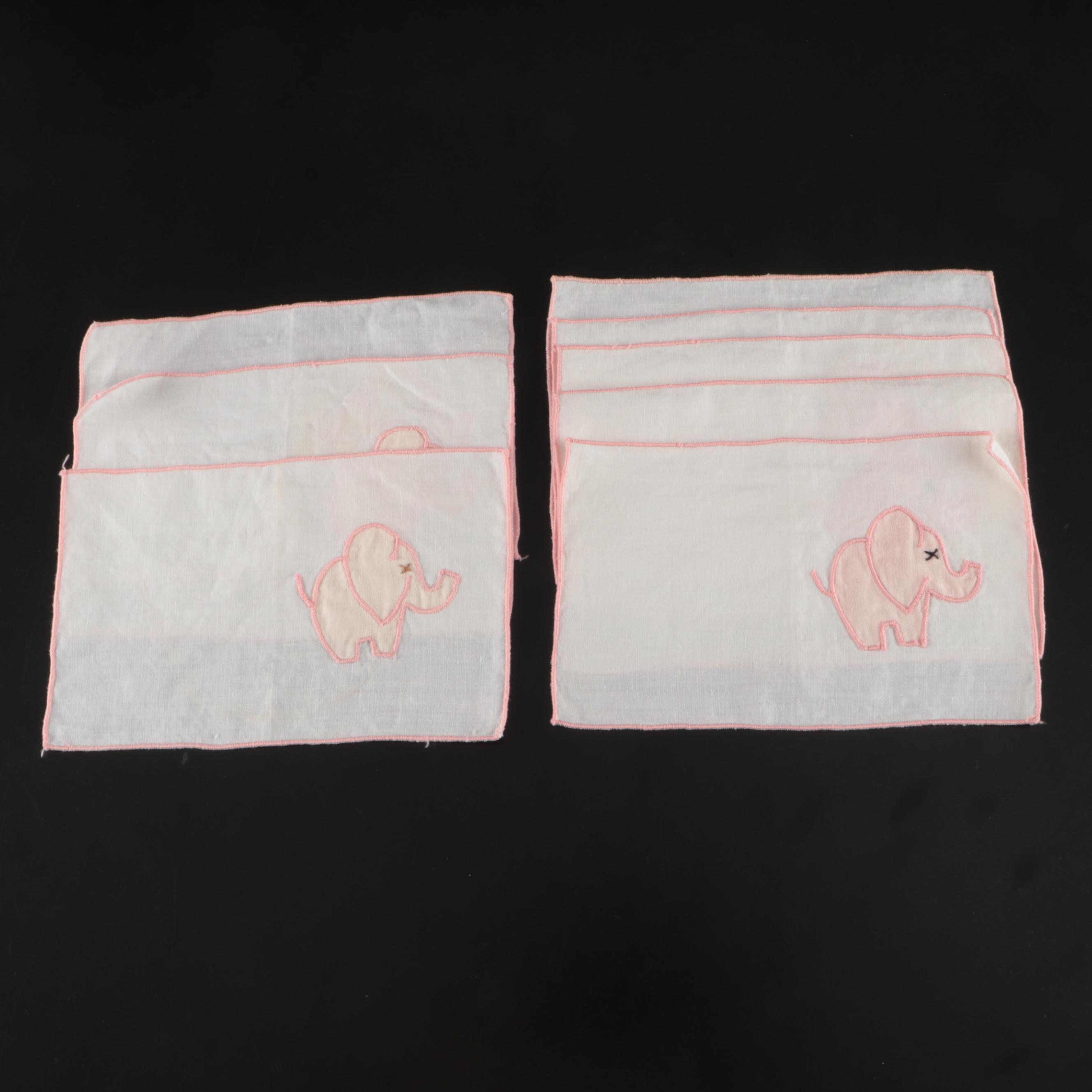 Floral White Embroidered, Chinese Style with Other Table Linens