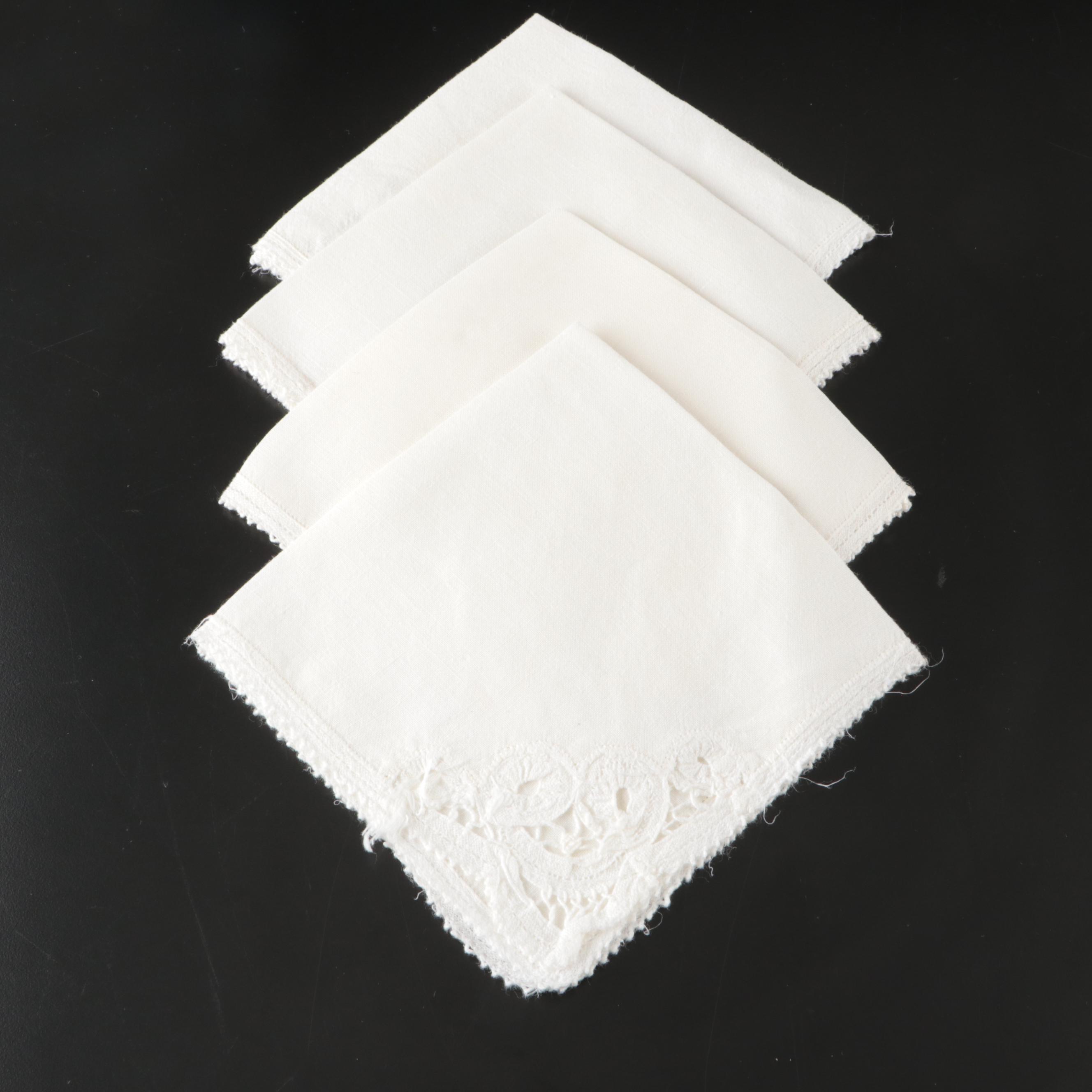 Floral White Embroidered, Chinese Style with Other Table Linens