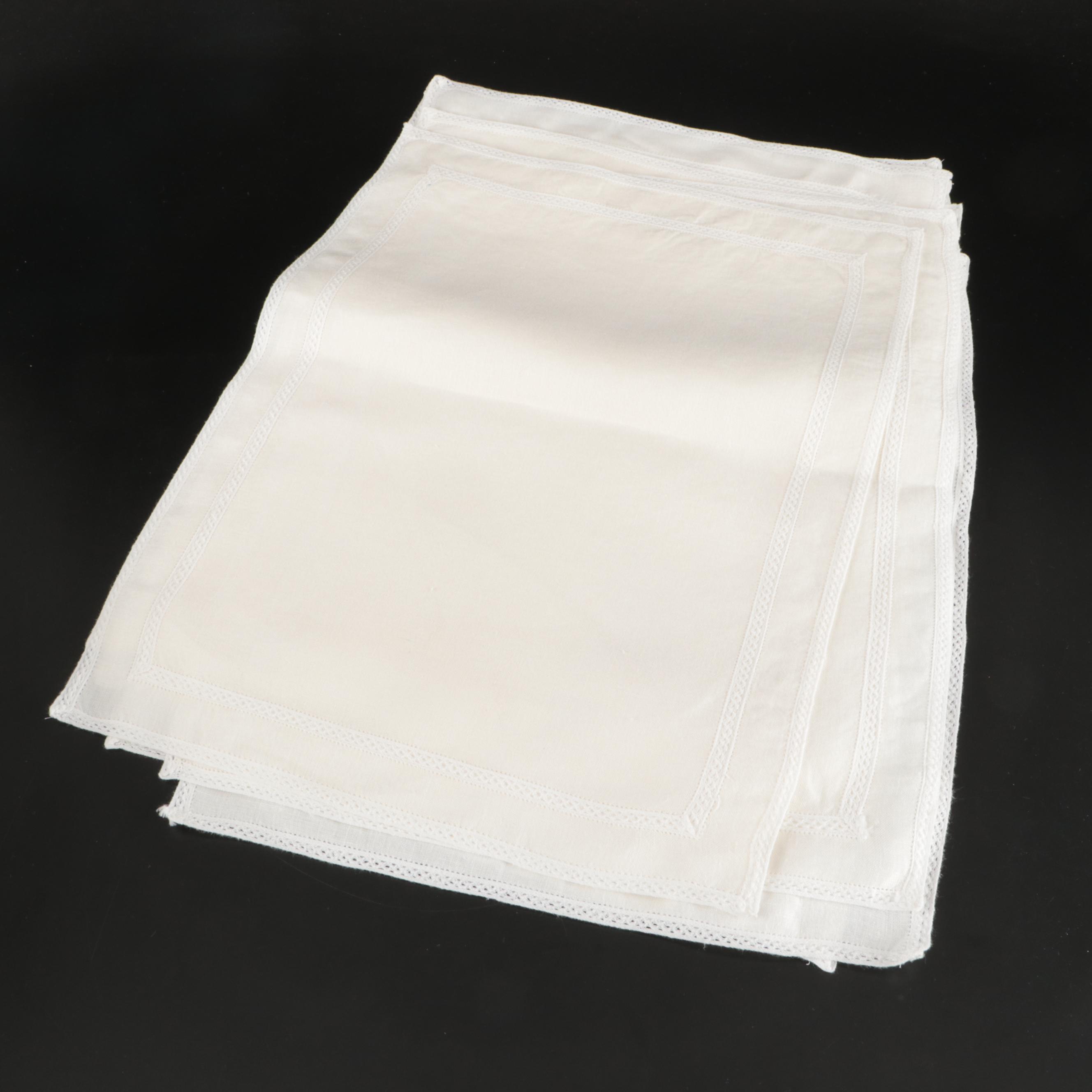 Floral White Embroidered, Chinese Style with Other Table Linens