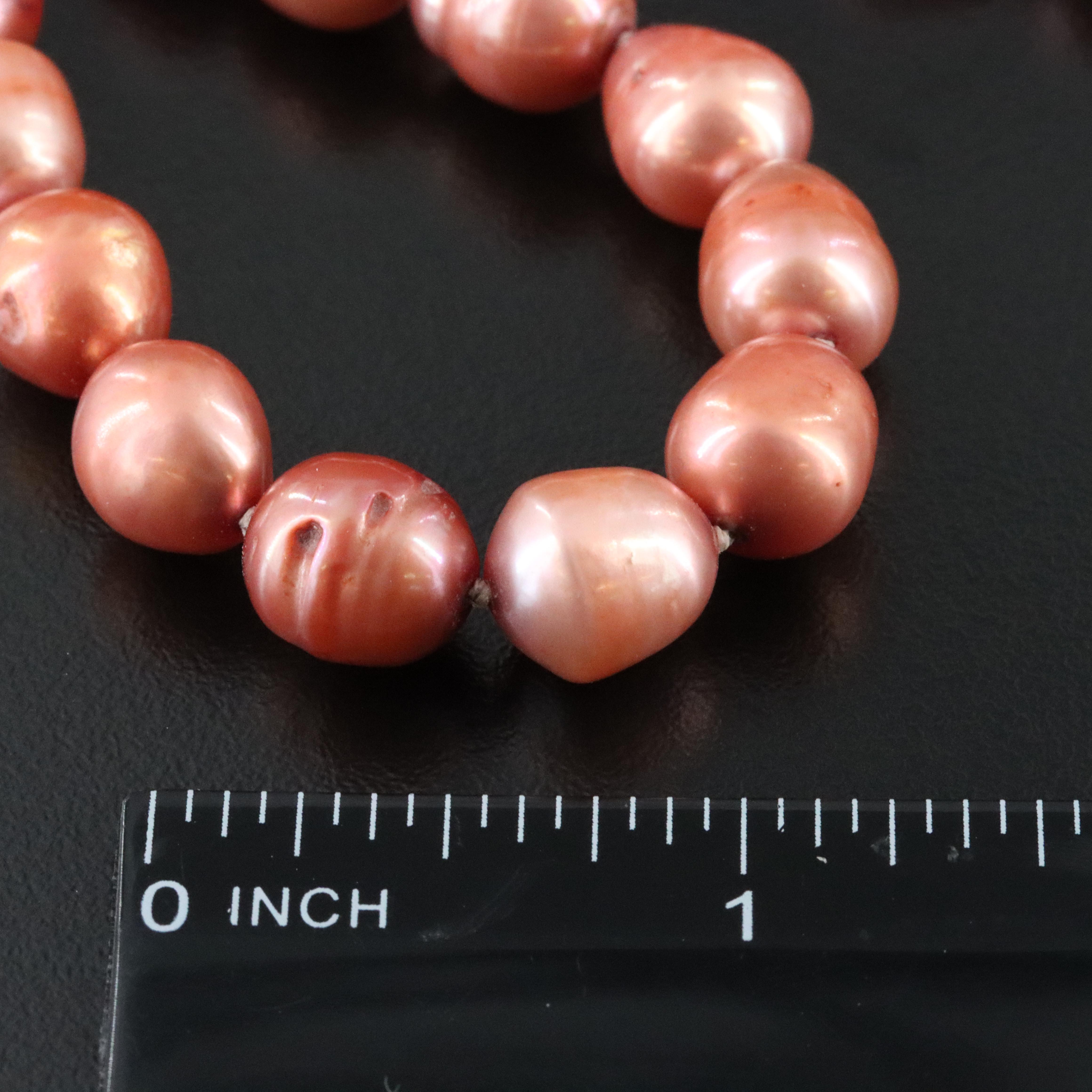 9.00 - 10.00 MM Pearl Necklace with 14K Clasp