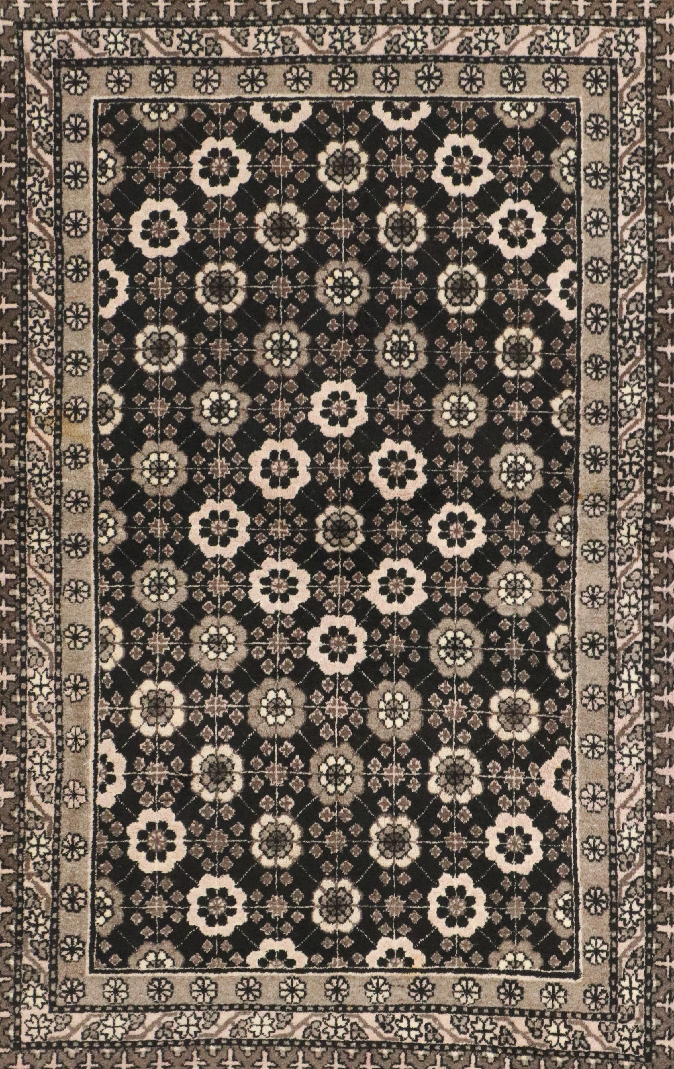 3'10 x 5'11 Hand-Knotted Afghan Tribal Area Rug