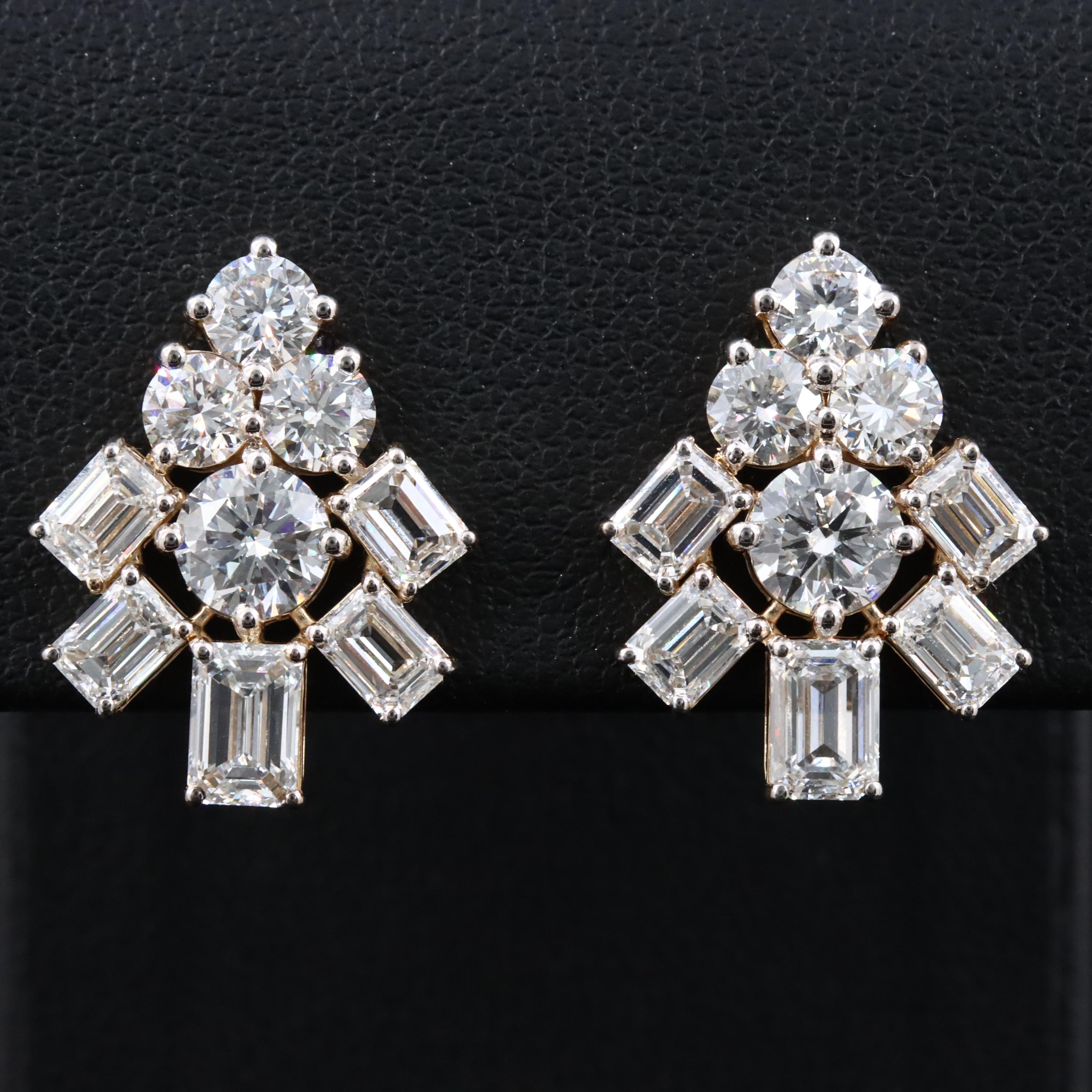 14K 6.23 CTW Lab Grown Diamond Earrings