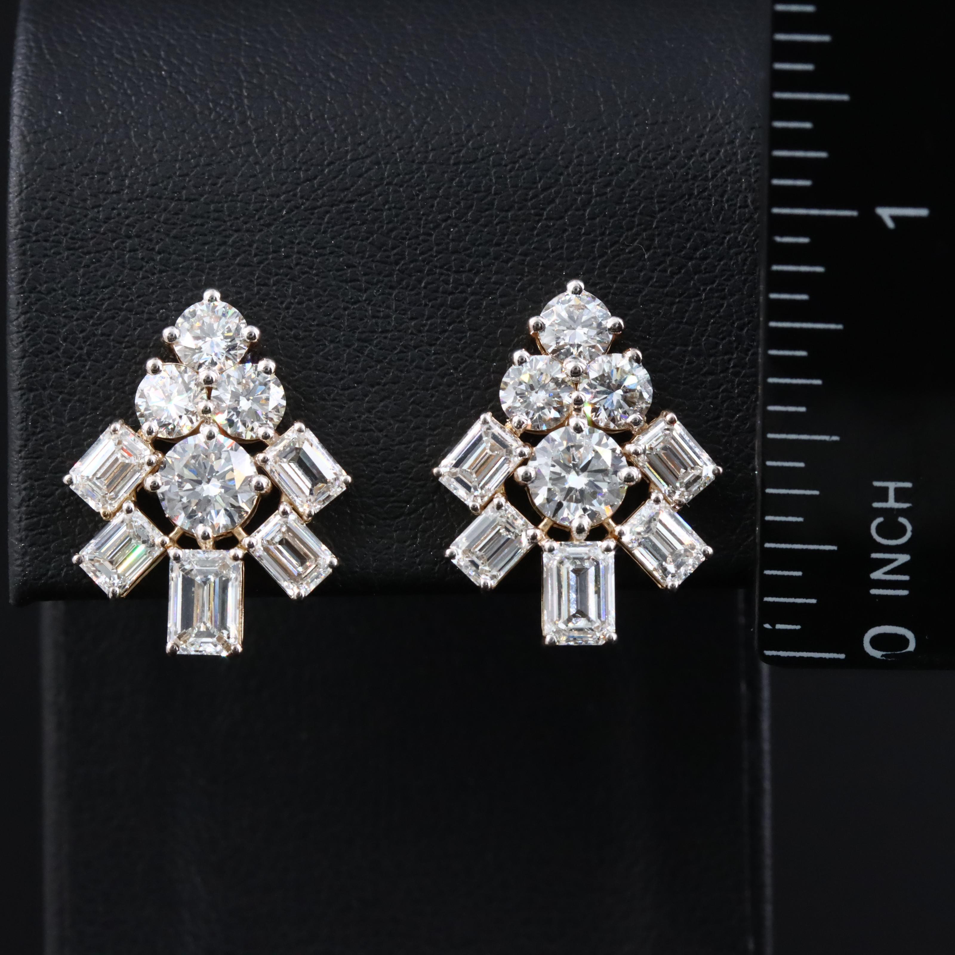 14K 6.23 CTW Lab Grown Diamond Earrings