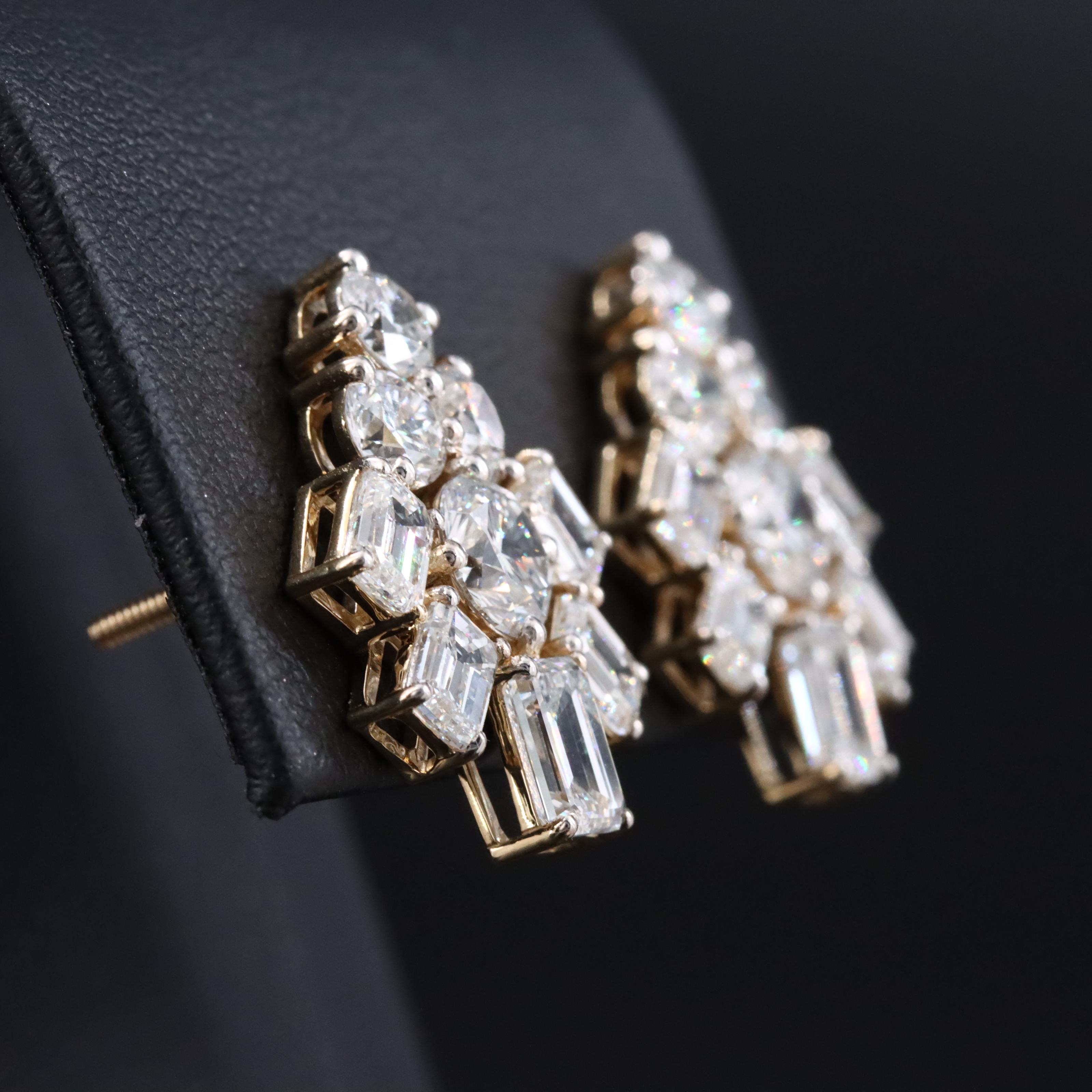 14K 6.23 CTW Lab Grown Diamond Earrings