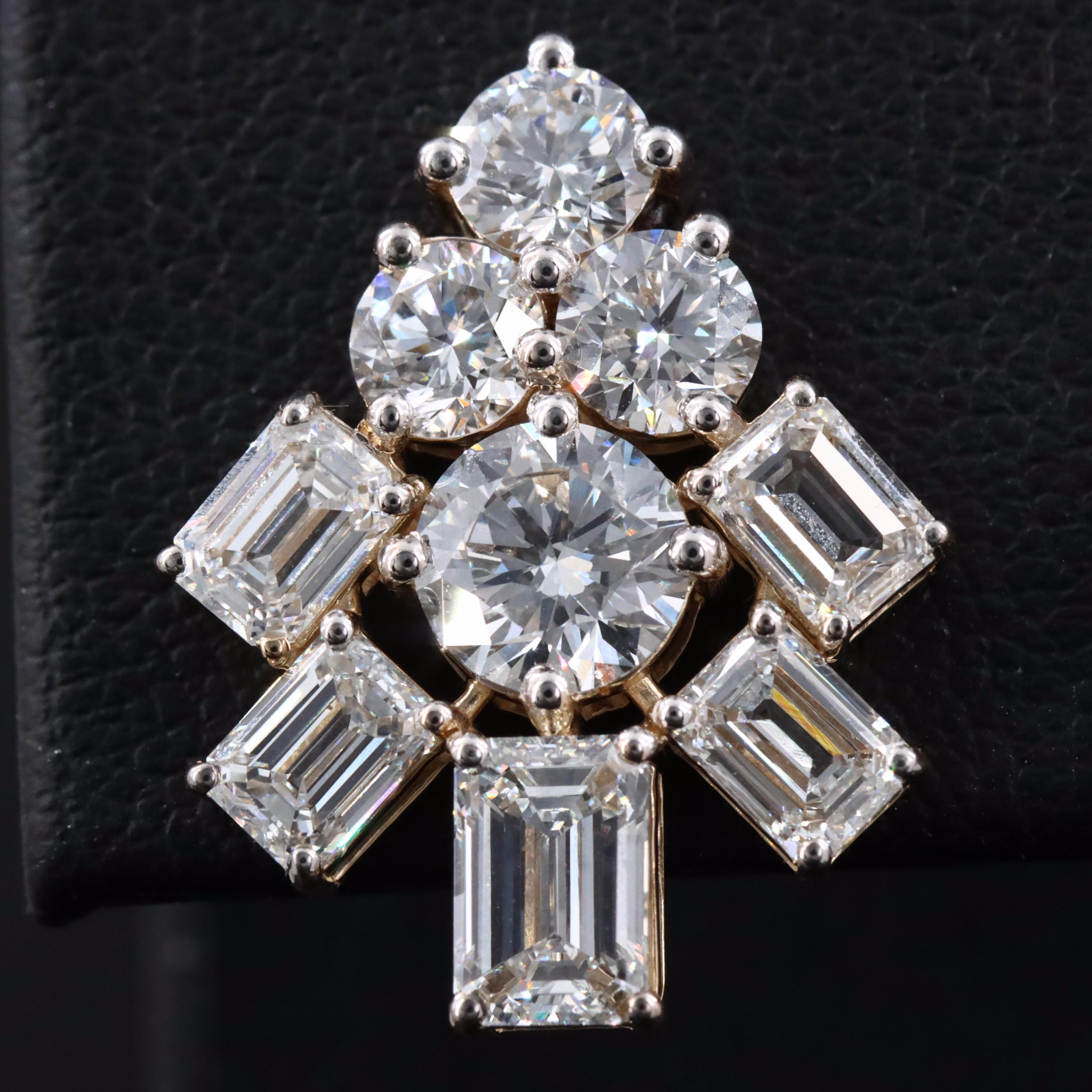 14K 6.23 CTW Lab Grown Diamond Earrings