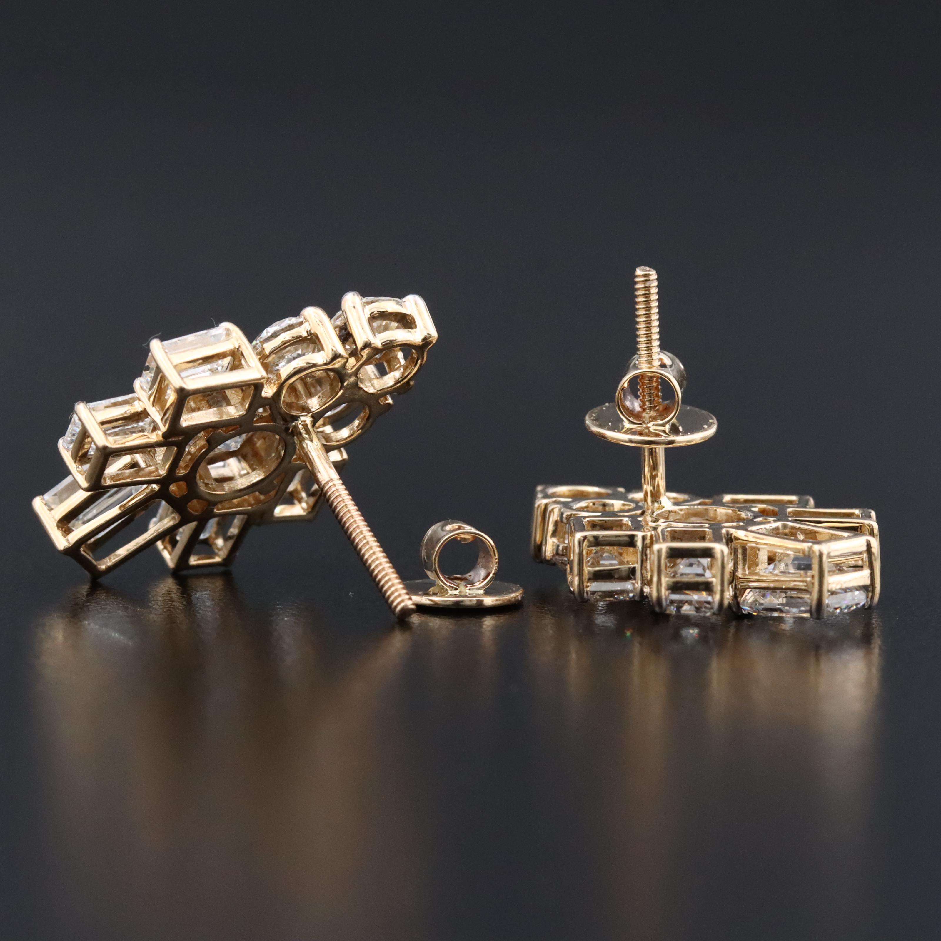 14K 6.23 CTW Lab Grown Diamond Earrings